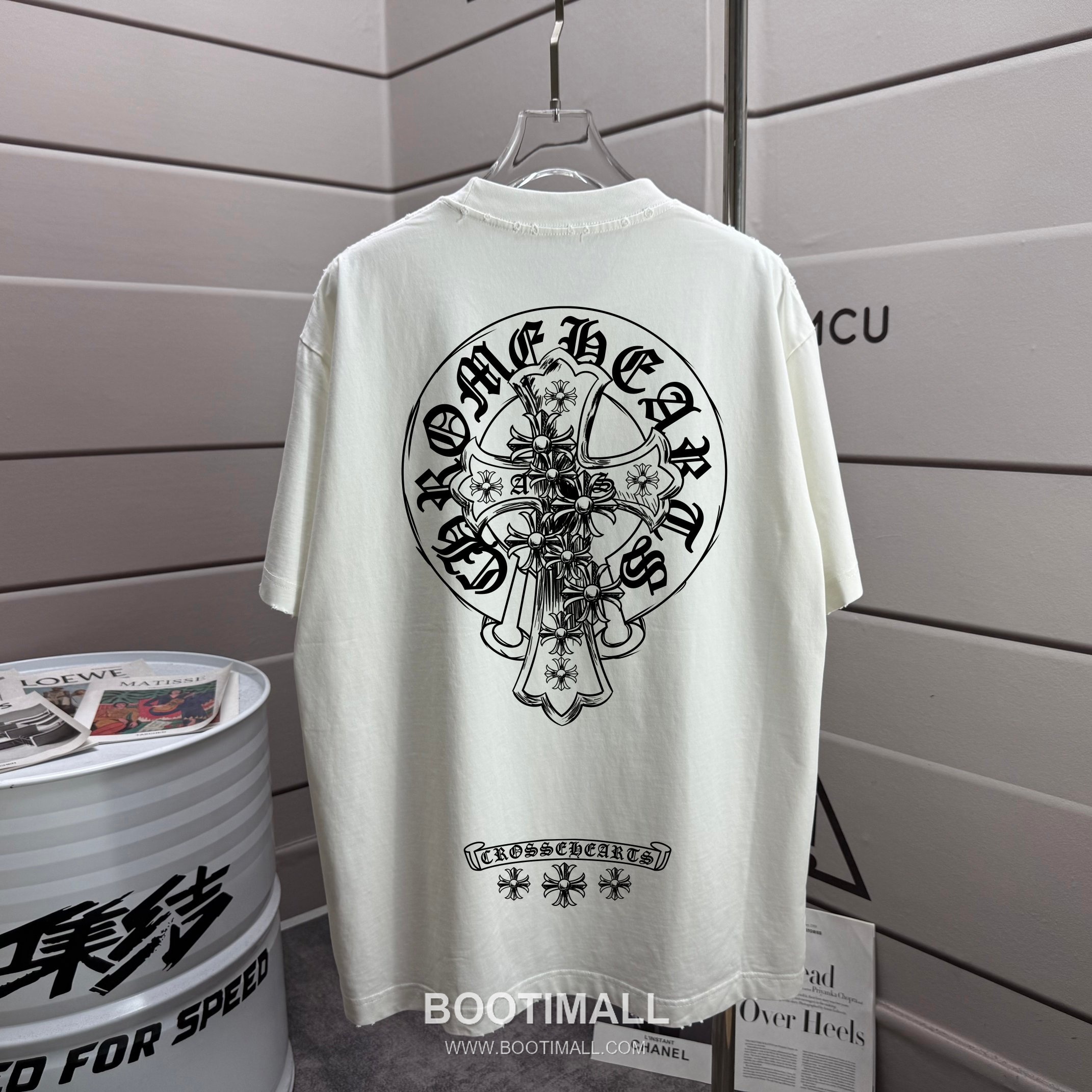 Chrome Hearts 2026 S/S Cotton Distressed Washed T-Shirt 크롬하츠 2026SS 코튼 디스트로이드 워싱 티셔츠 1