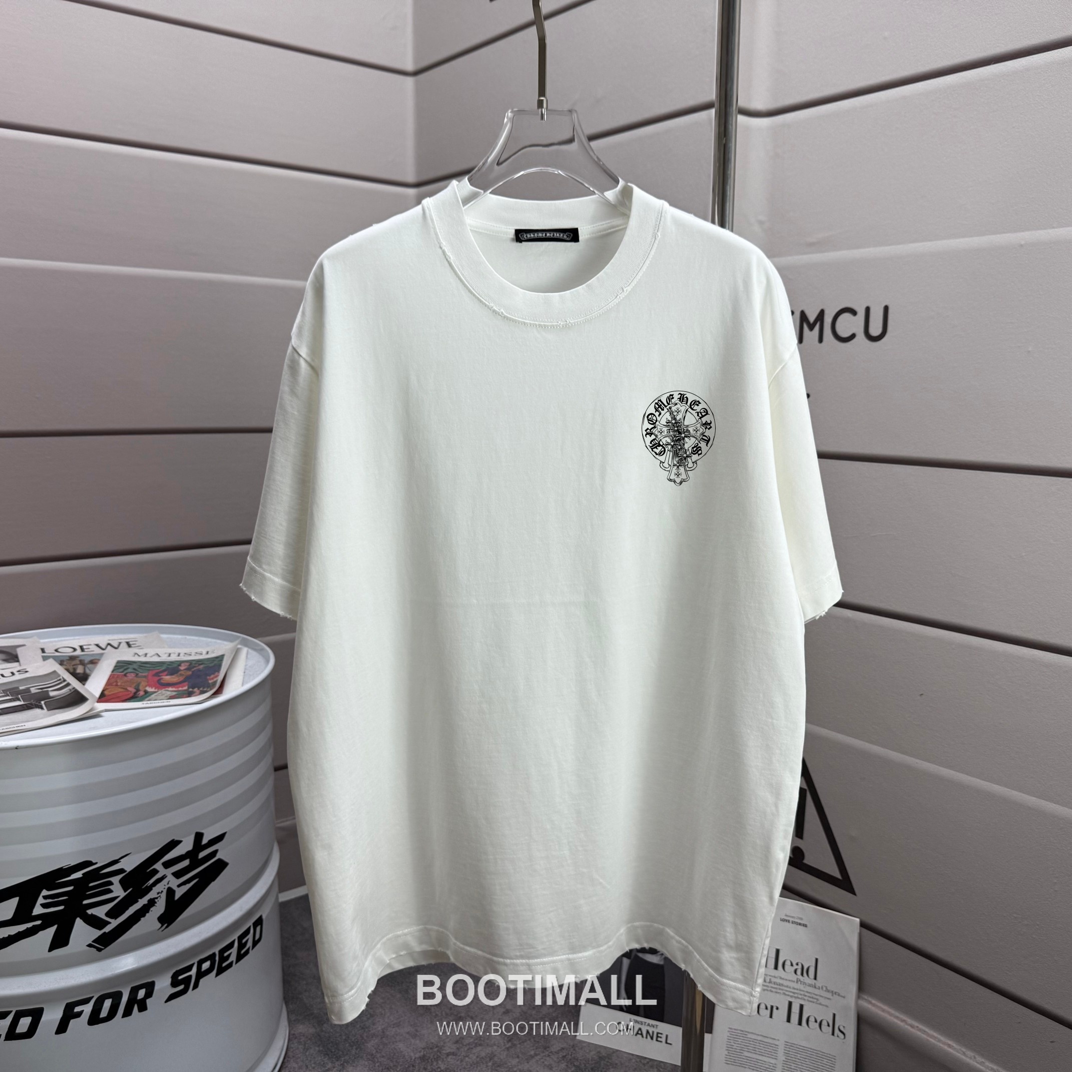 Chrome Hearts 2026 S/S Cotton Distressed Washed T-Shirt 크롬하츠 2026SS 코튼 디스트로이드 워싱 티셔츠 2