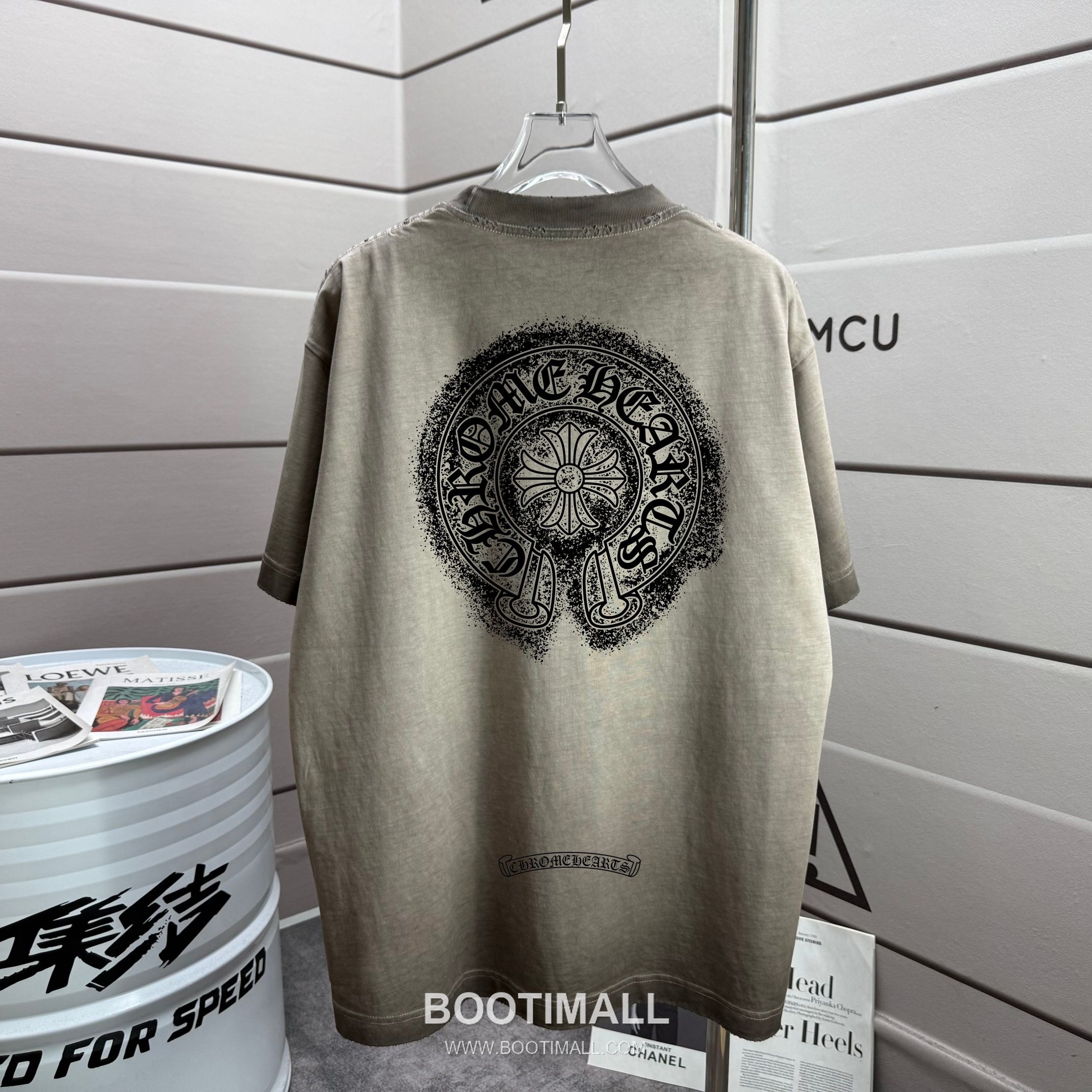 Chrome Hearts 2026 S/S Cotton Distressed Washed Logo T-Shirt 크롬하츠 2026SS 코튼 디스트로이드 워싱 로고 티셔츠 1