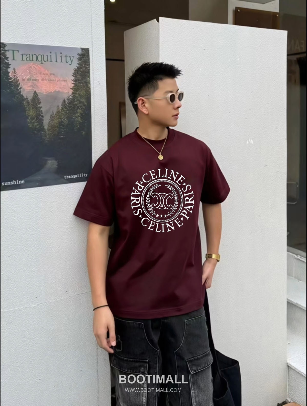 Celine 2026 S/S Cotton Letter Logo Print T-Shirt 셀린느 2026SS 코튼 레터 로고 프린트 티셔츠 2