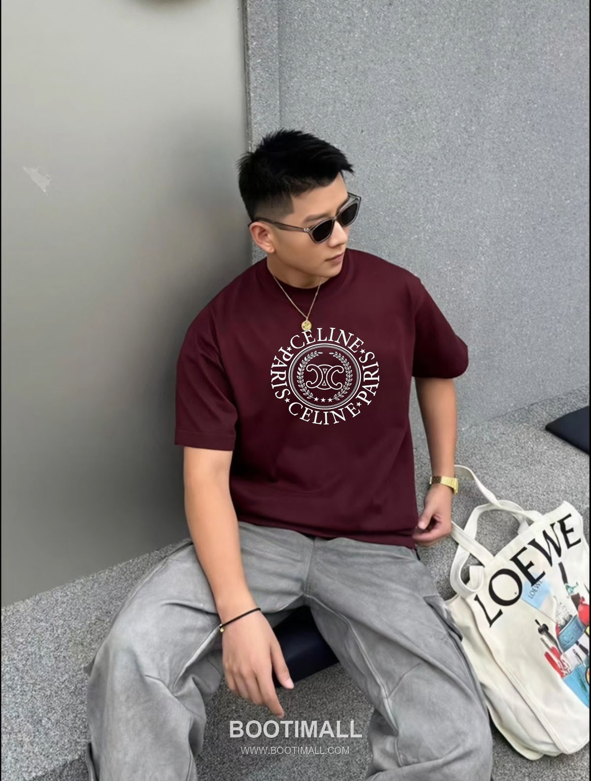 Celine 2026 S/S Cotton Letter Logo Print T-Shirt 셀린느 2026SS 코튼 레터 로고 프린트 티셔츠 4