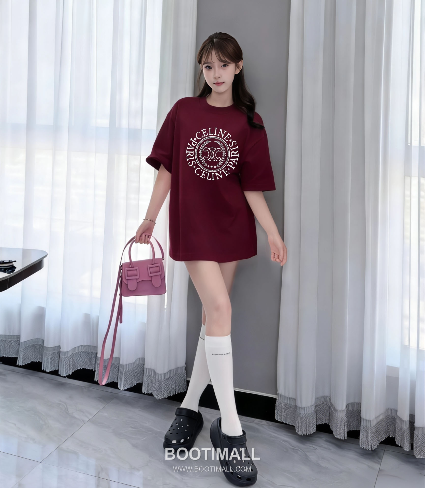 Celine 2026 S/S Cotton Letter Logo Print T-Shirt 셀린느 2026SS 코튼 레터 로고 프린트 티셔츠 6