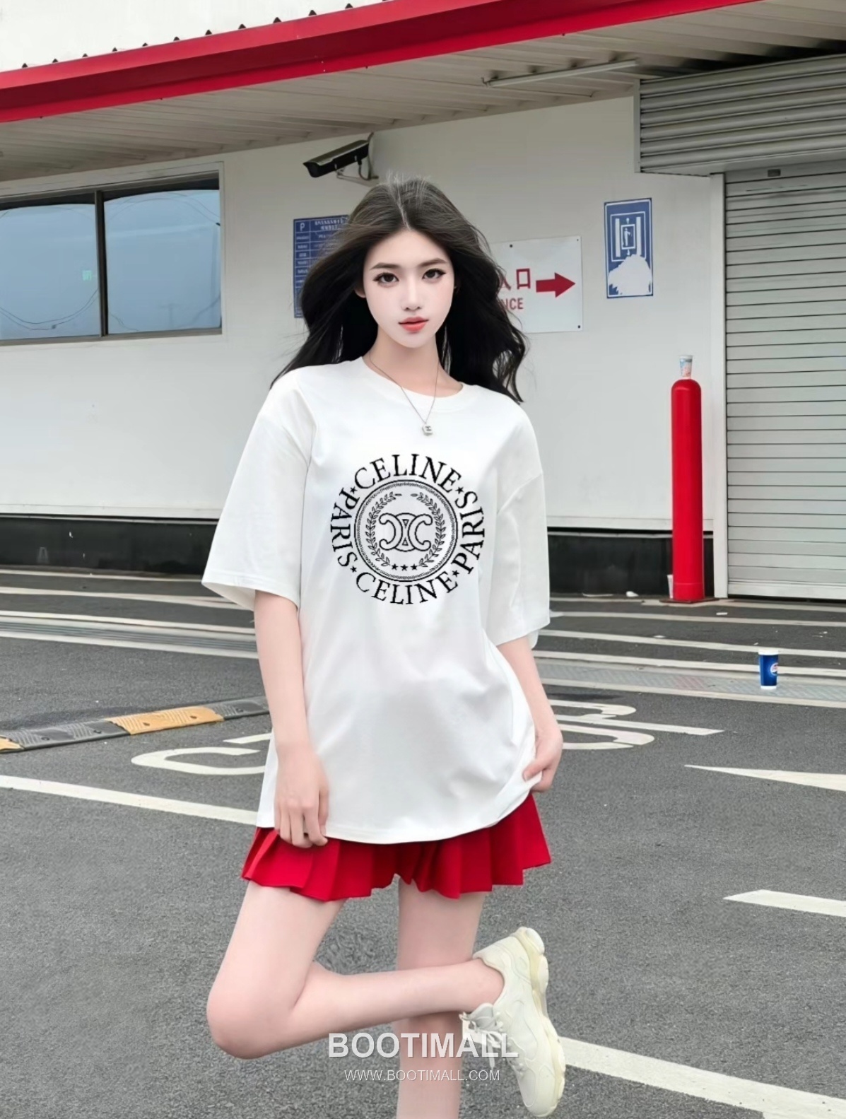 Celine 2026 S/S Cotton Letter Logo Print T-Shirt 셀린느 2026SS 코튼 레터 로고 프린트 티셔츠 4