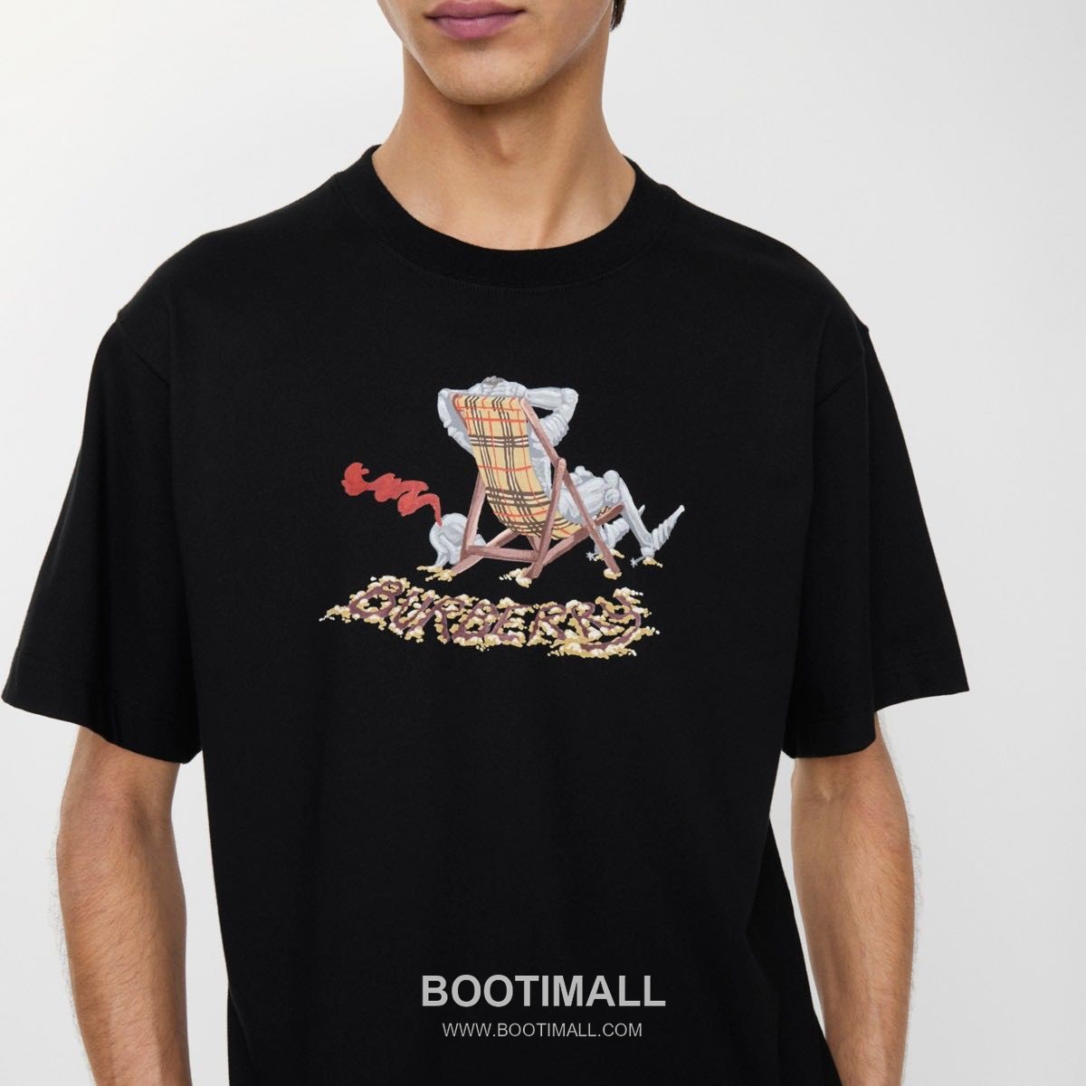 Burberry 2026 S/S Cotton Beach Chair Logo Print T-Shirt 버버리 2026SS 코튼 비치체어 로고 프린트 티셔츠 2