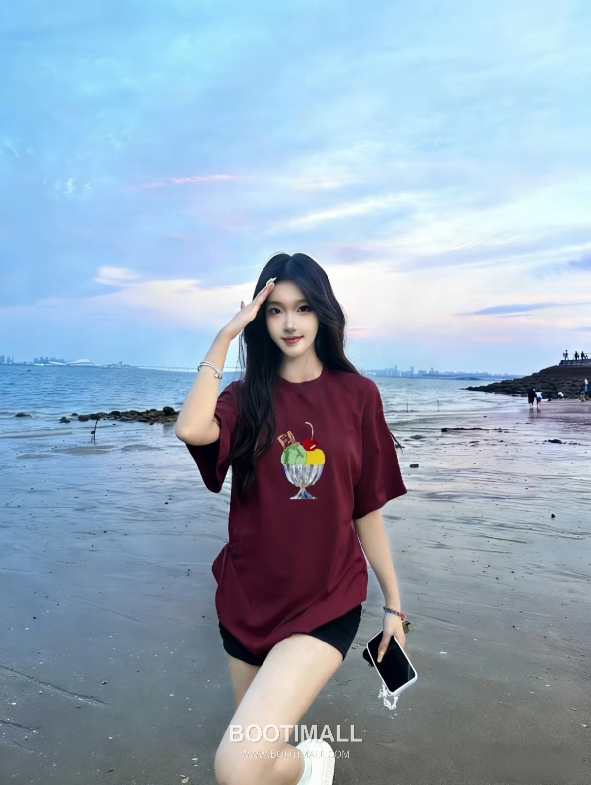 Fendi 2026 S/S Cotton Ice Cream Logo Print T-Shirt 펜디 2026SS 코튼 아이스크림 로고 프린트 티셔츠 1