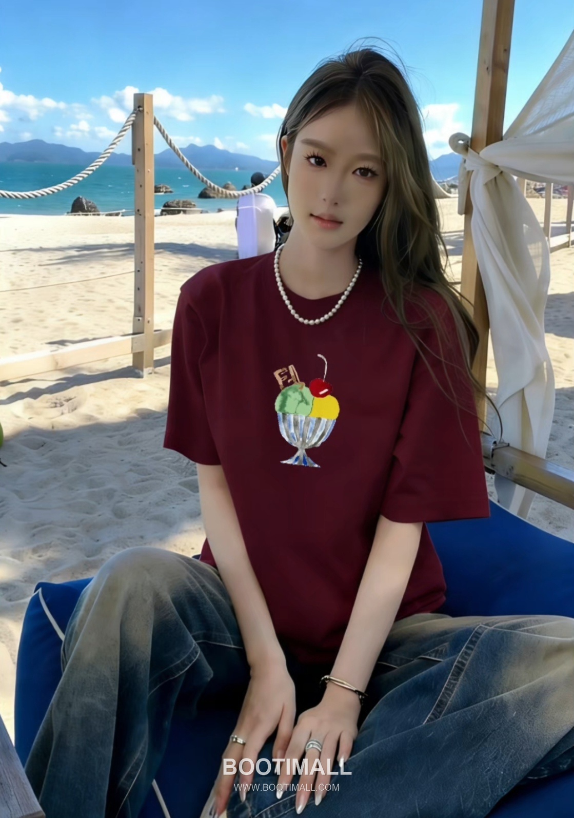 Fendi 2026 S/S Cotton Ice Cream Logo Print T-Shirt 펜디 2026SS 코튼 아이스크림 로고 프린트 티셔츠 5