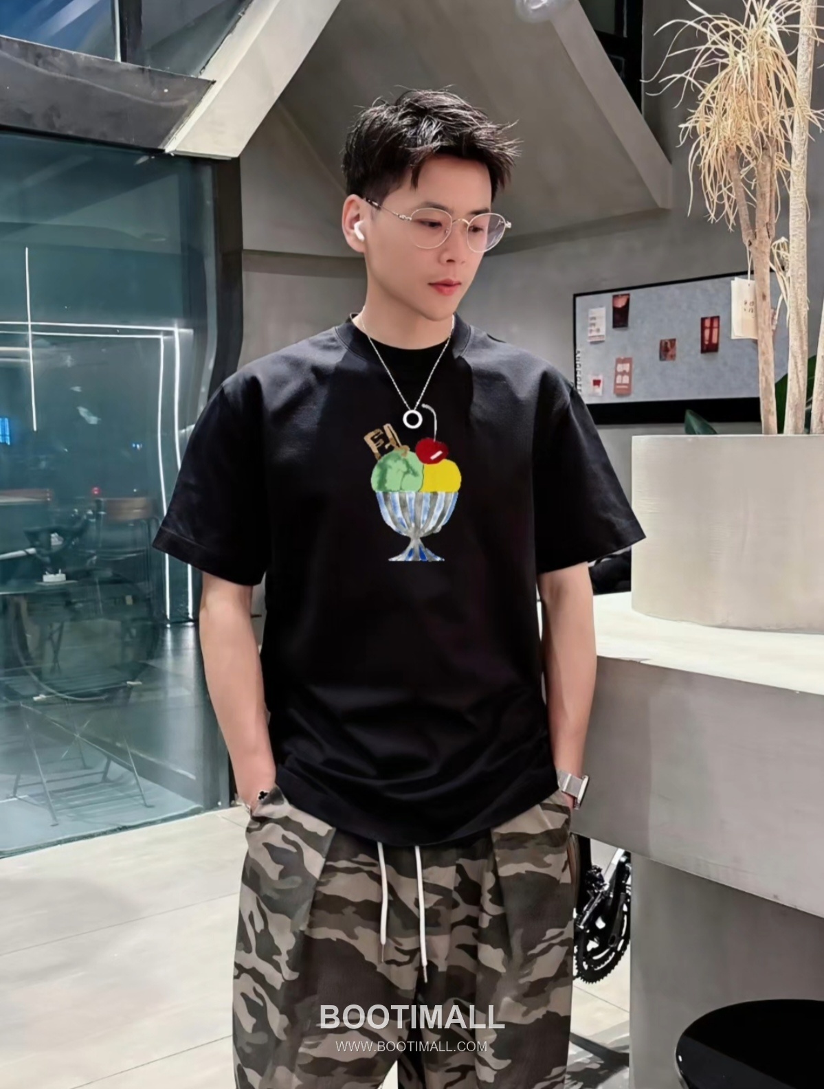 Fendi 2026 S/S Cotton Ice Cream Logo Print T-Shirt 펜디 2026SS 코튼 아이스크림 로고 프린트 티셔츠 1