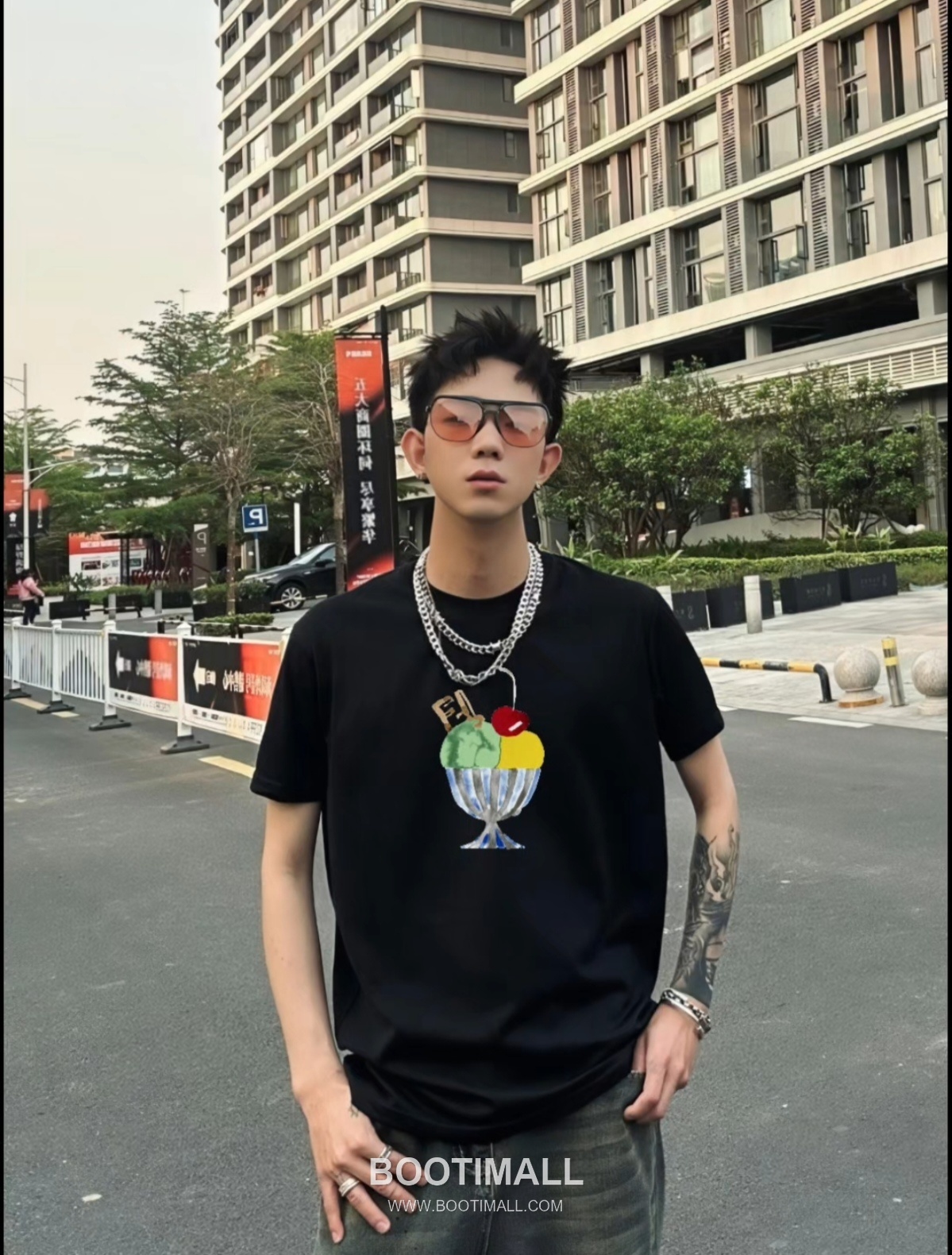 Fendi 2026 S/S Cotton Ice Cream Logo Print T-Shirt 펜디 2026SS 코튼 아이스크림 로고 프린트 티셔츠 3