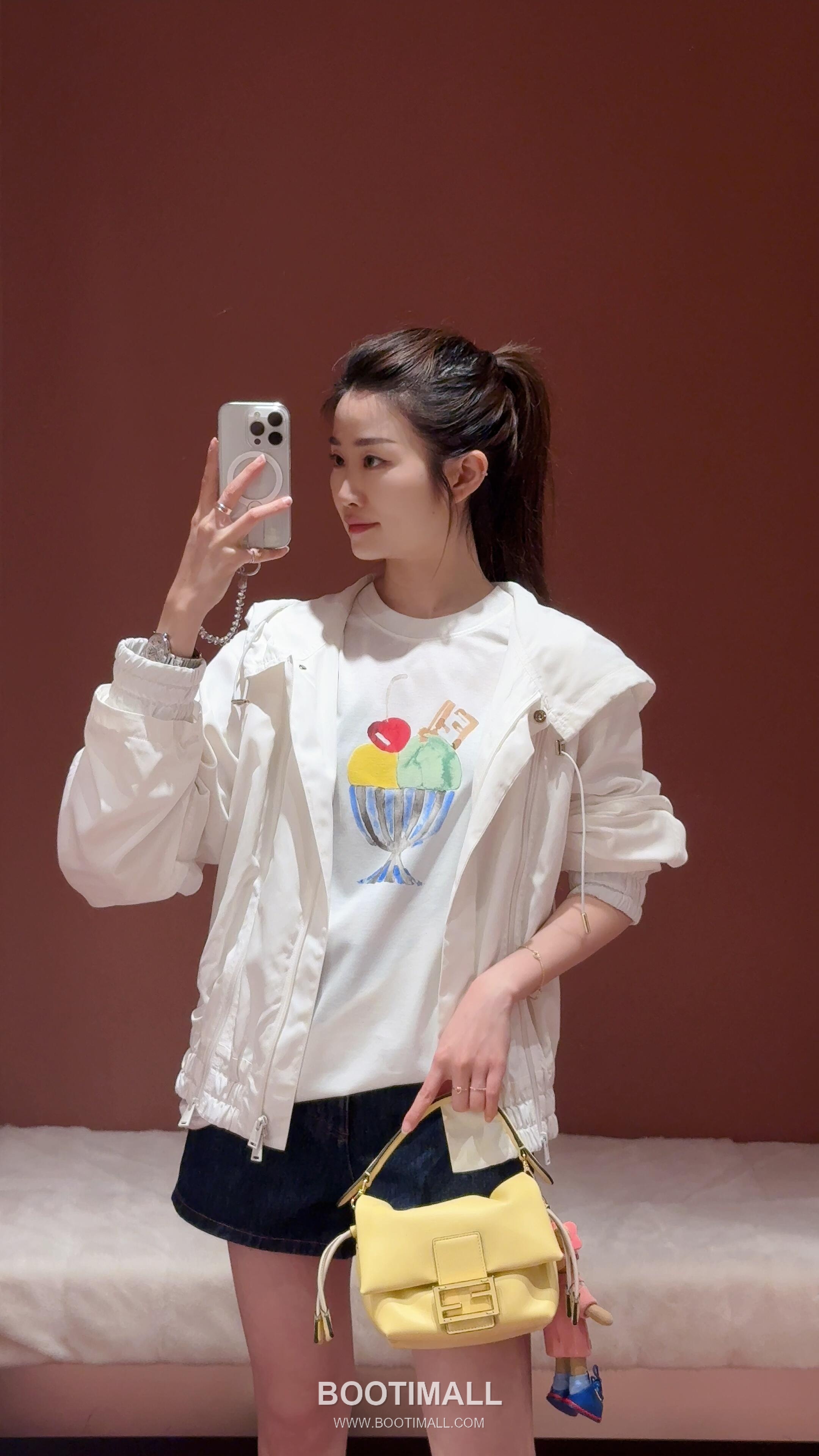 Fendi 2026 S/S Cotton Ice Cream Logo Print T-Shirt 펜디 2026SS 코튼 아이스크림 로고 프린트 티셔츠 3