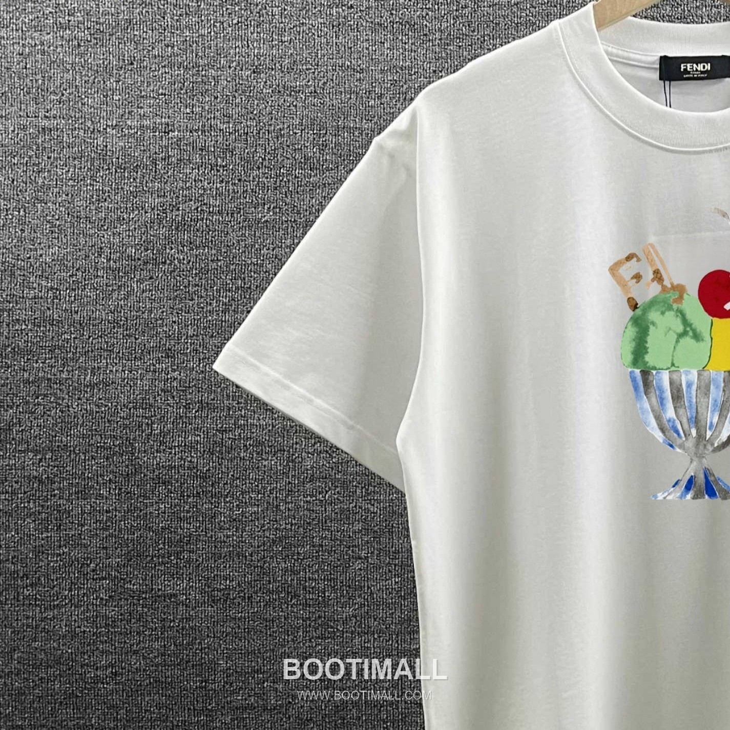 Fendi 2026 S/S Cotton Ice Cream Logo Print T-Shirt 펜디 2026SS 코튼 아이스크림 로고 프린트 티셔츠 12