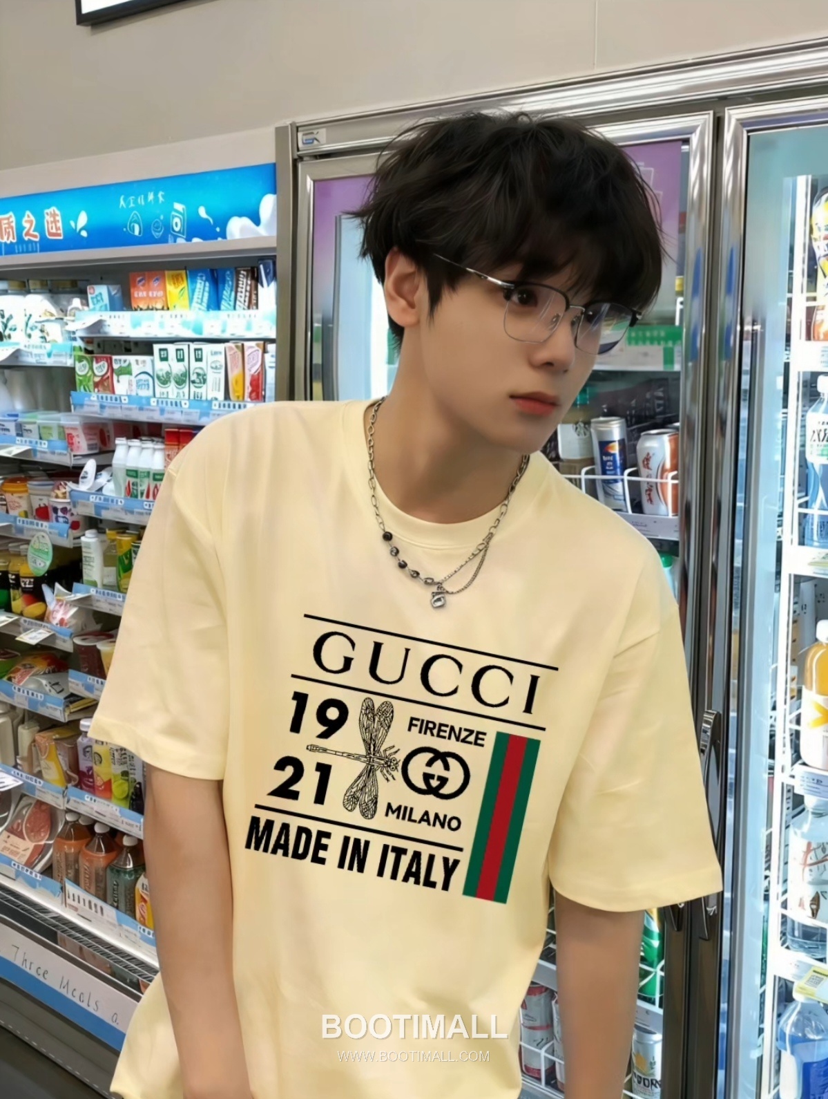 Gucci 2026 S/S Cotton Dragonfly Logo Print T-Shirt 구찌 2026SS 코튼 드래곤플라이 로고 프린트 티셔츠 1