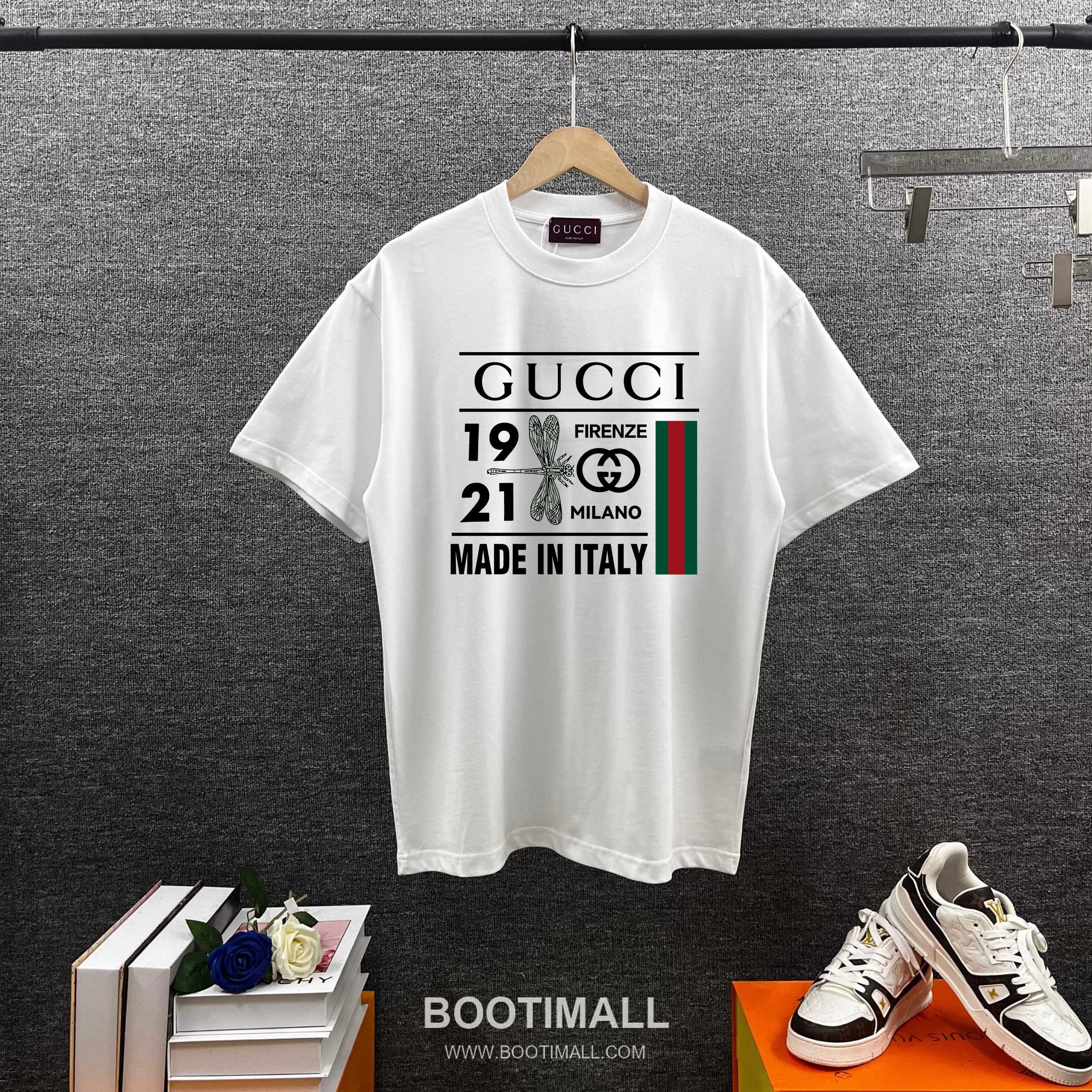 Gucci 2026 S/S Cotton Dragonfly Logo Print T-Shirt 구찌 2026SS 코튼 드래곤플라이 로고 프린트 티셔츠 18