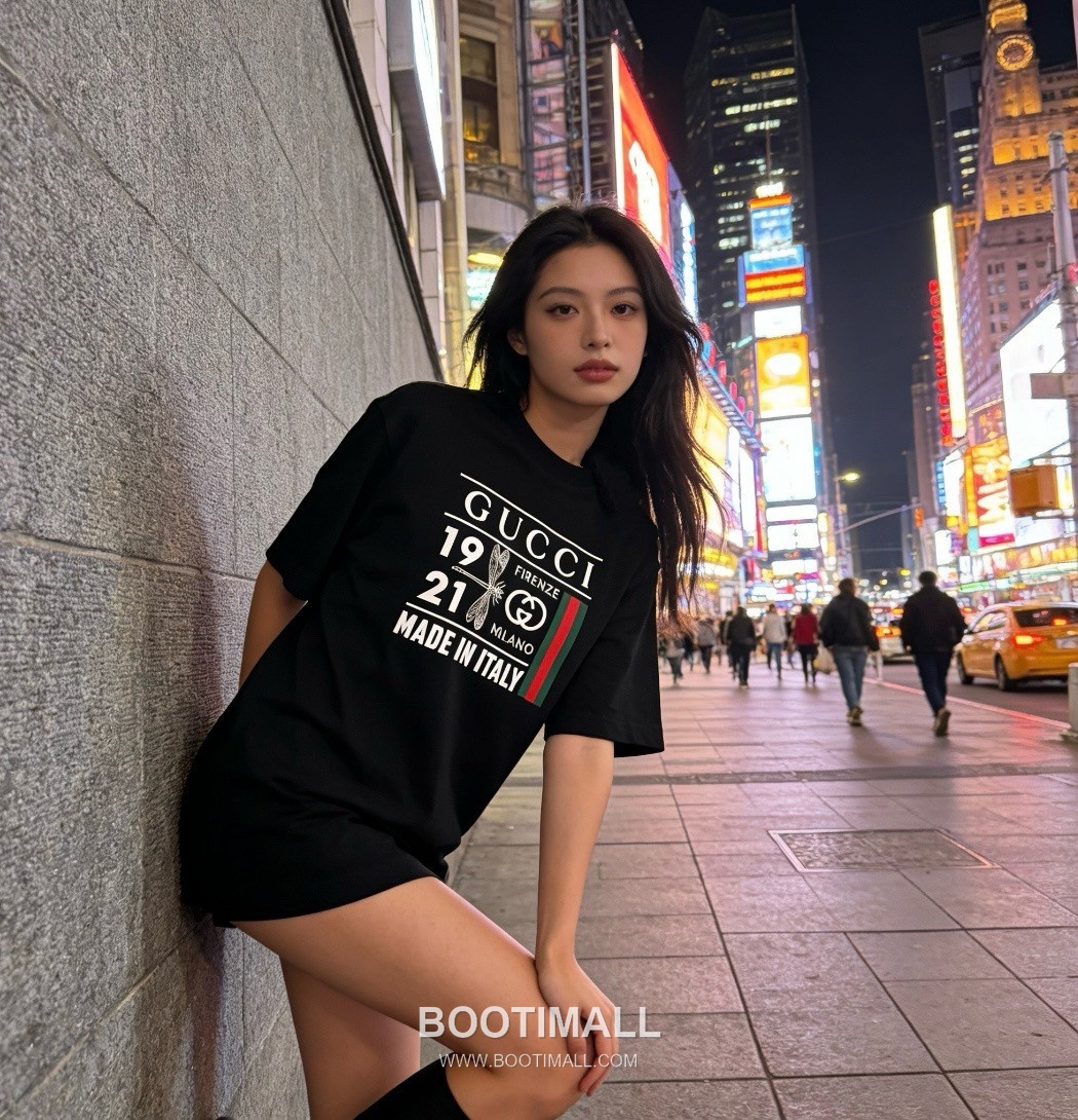 Gucci 2026 S/S Cotton Dragonfly Logo Print T-Shirt 구찌 2026SS 코튼 드래곤플라이 로고 프린트 티셔츠 3