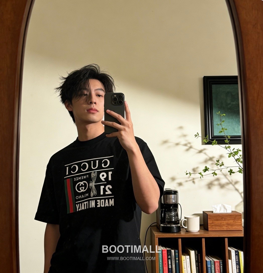 Gucci 2026 S/S Cotton Dragonfly Logo Print T-Shirt 구찌 2026SS 코튼 드래곤플라이 로고 프린트 티셔츠 6