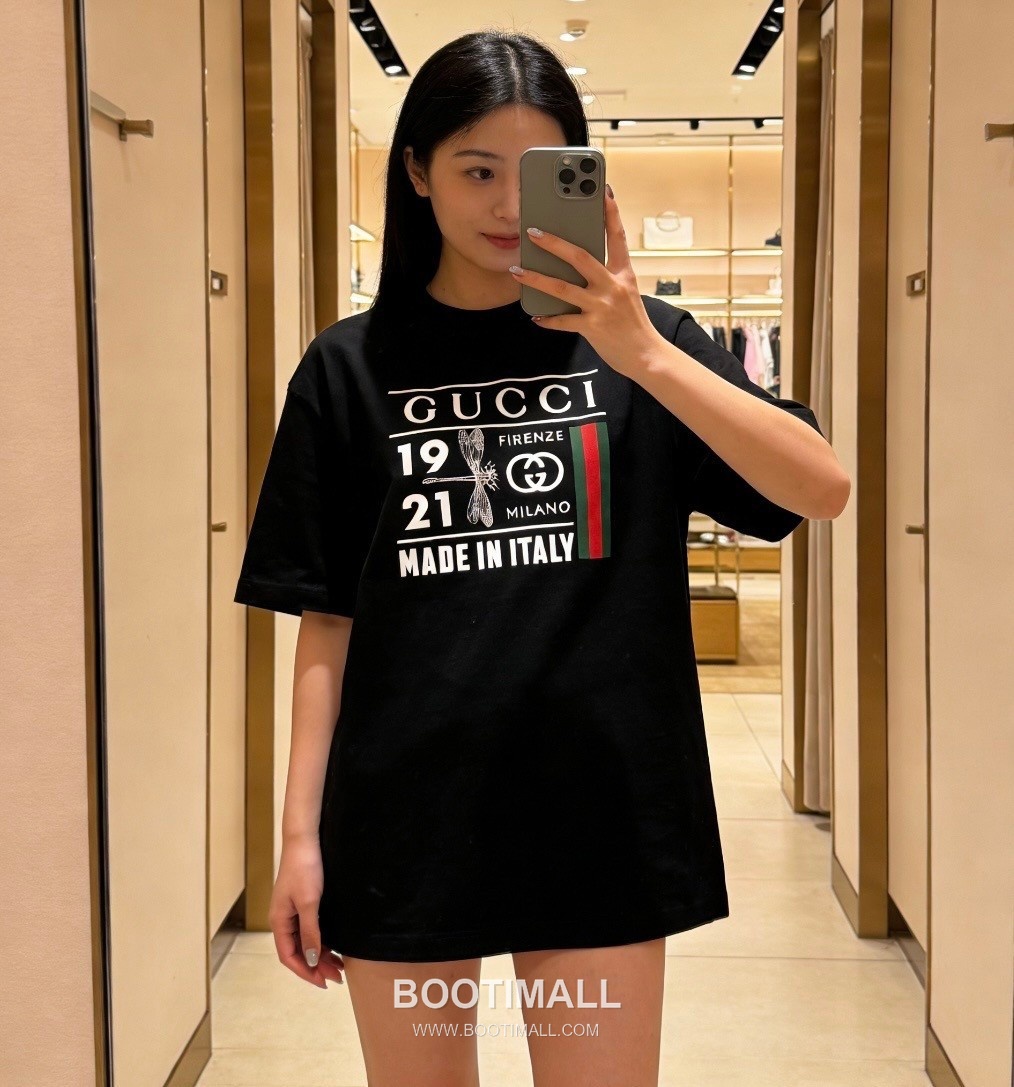 Gucci 2026 S/S Cotton Dragonfly Logo Print T-Shirt 구찌 2026SS 코튼 드래곤플라이 로고 프린트 티셔츠 7