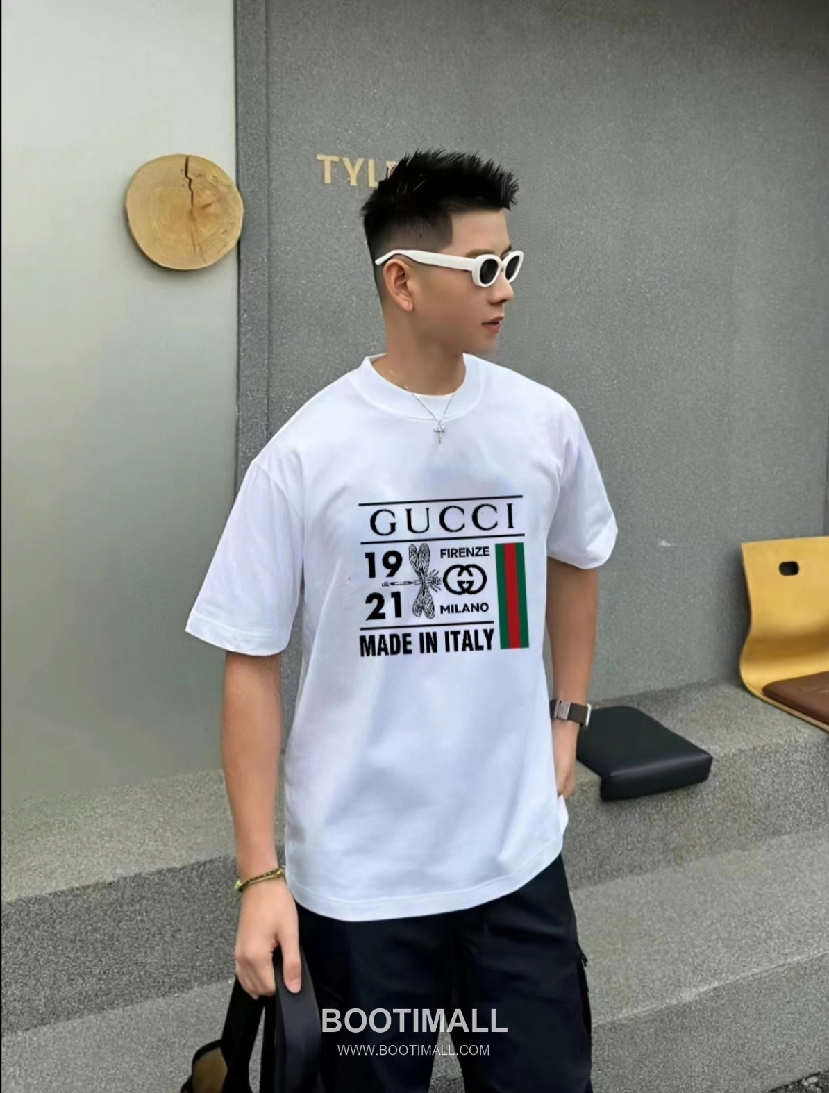 Gucci 2026 S/S Cotton Dragonfly Logo Print T-Shirt 구찌 2026SS 코튼 드래곤플라이 로고 프린트 티셔츠 4