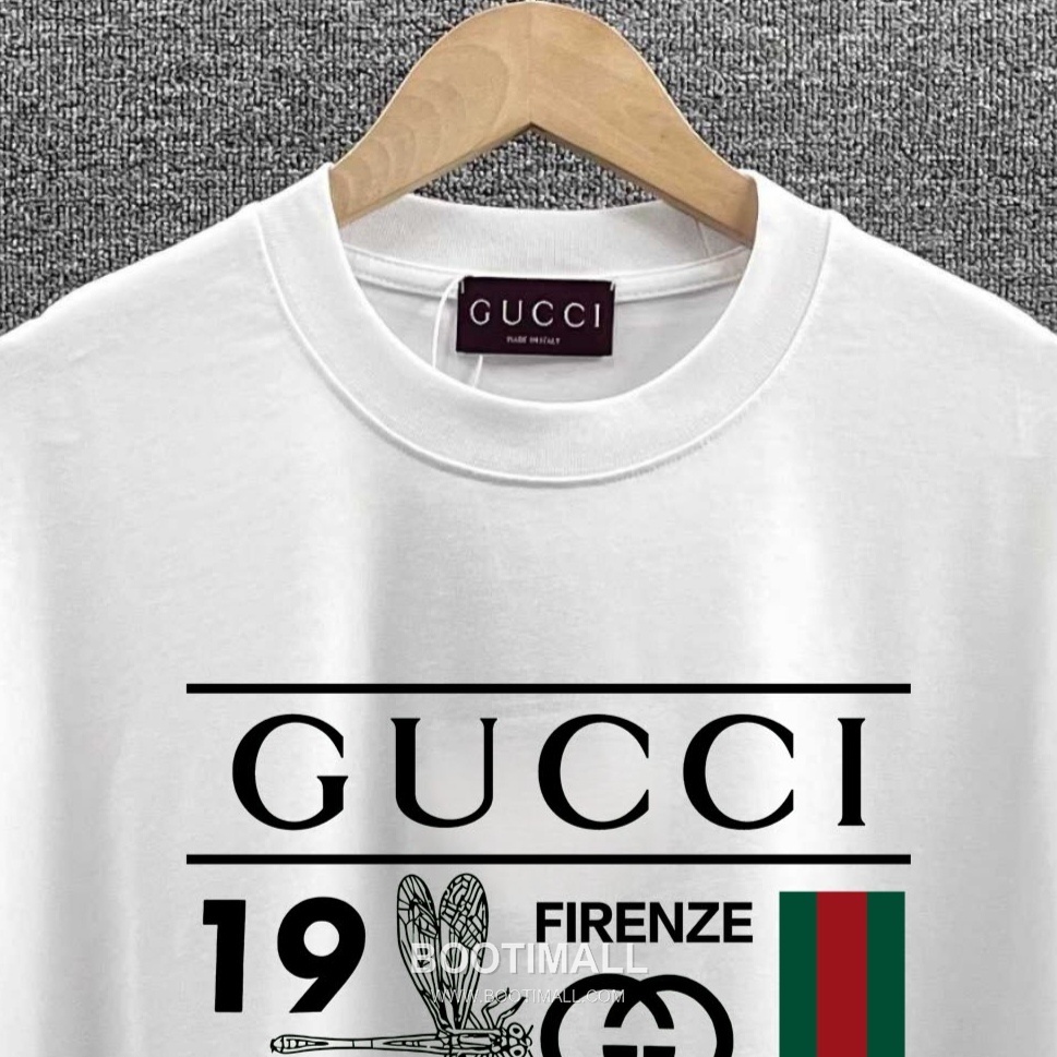 Gucci 2026 S/S Cotton Dragonfly Logo Print T-Shirt 구찌 2026SS 코튼 드래곤플라이 로고 프린트 티셔츠 9