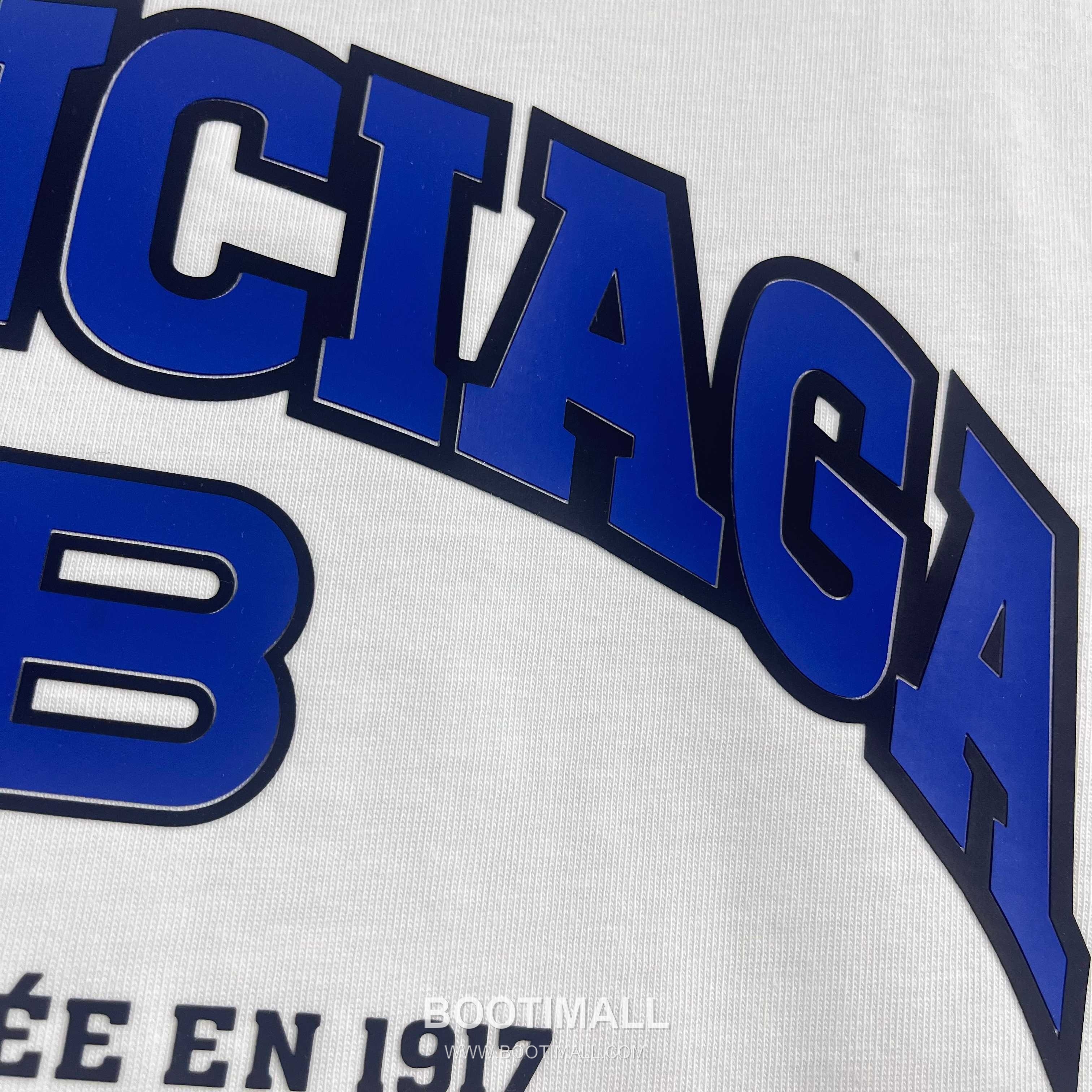 Balenciaga 2026 S/S Cotton Distressed Washed Silicone Logo T-Shirt 발렌시아가 2026SS 코튼 디스트로이드 워싱 실리콘 로고 티셔츠 4