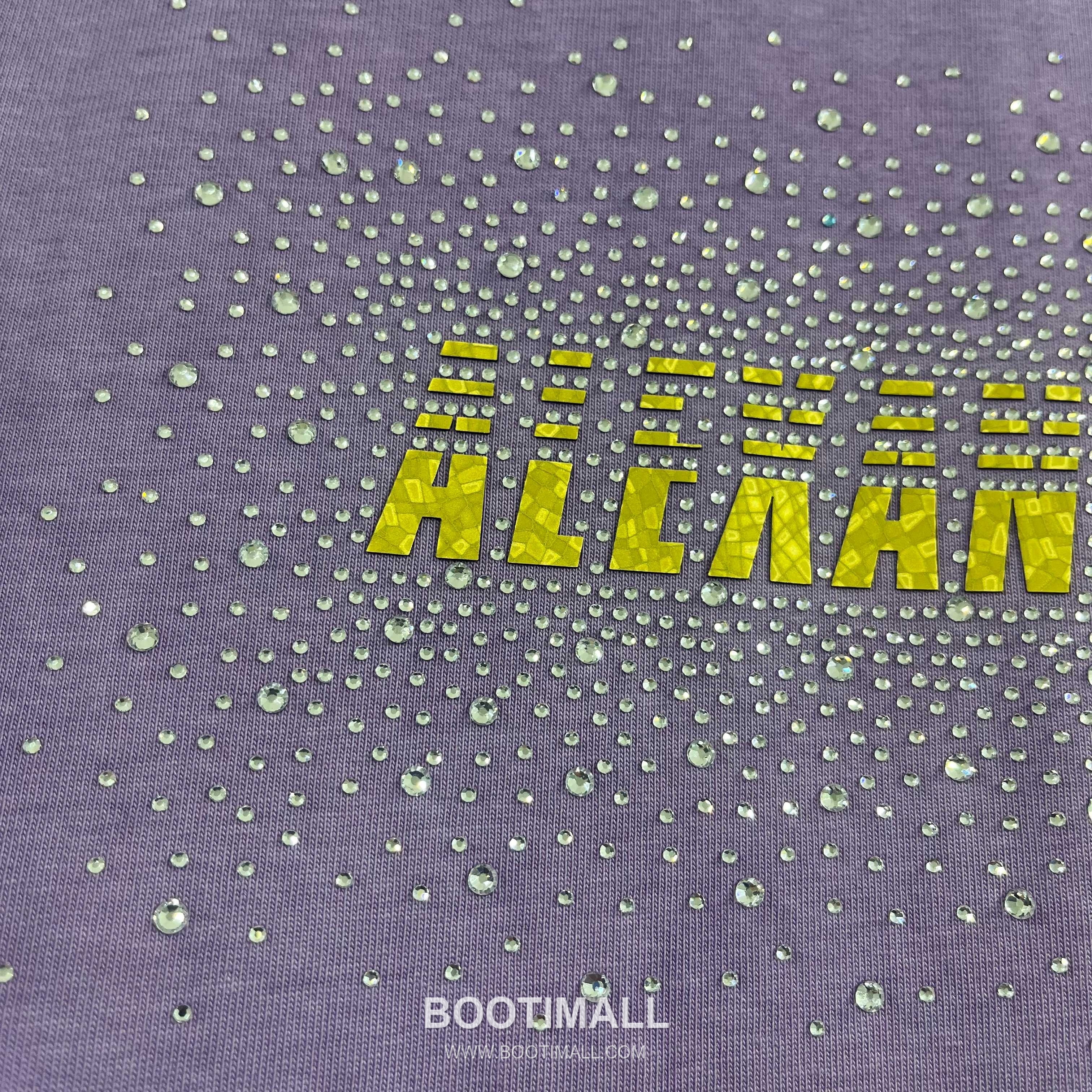 Alexander Wang 2026 S/S Cotton Distressed Washed Crystal Silicone Logo T-Shirt 알렉산더왕 2026SS 코튼 디스트로이드 워싱 크리스탈 실리콘 로고 티셔츠 11