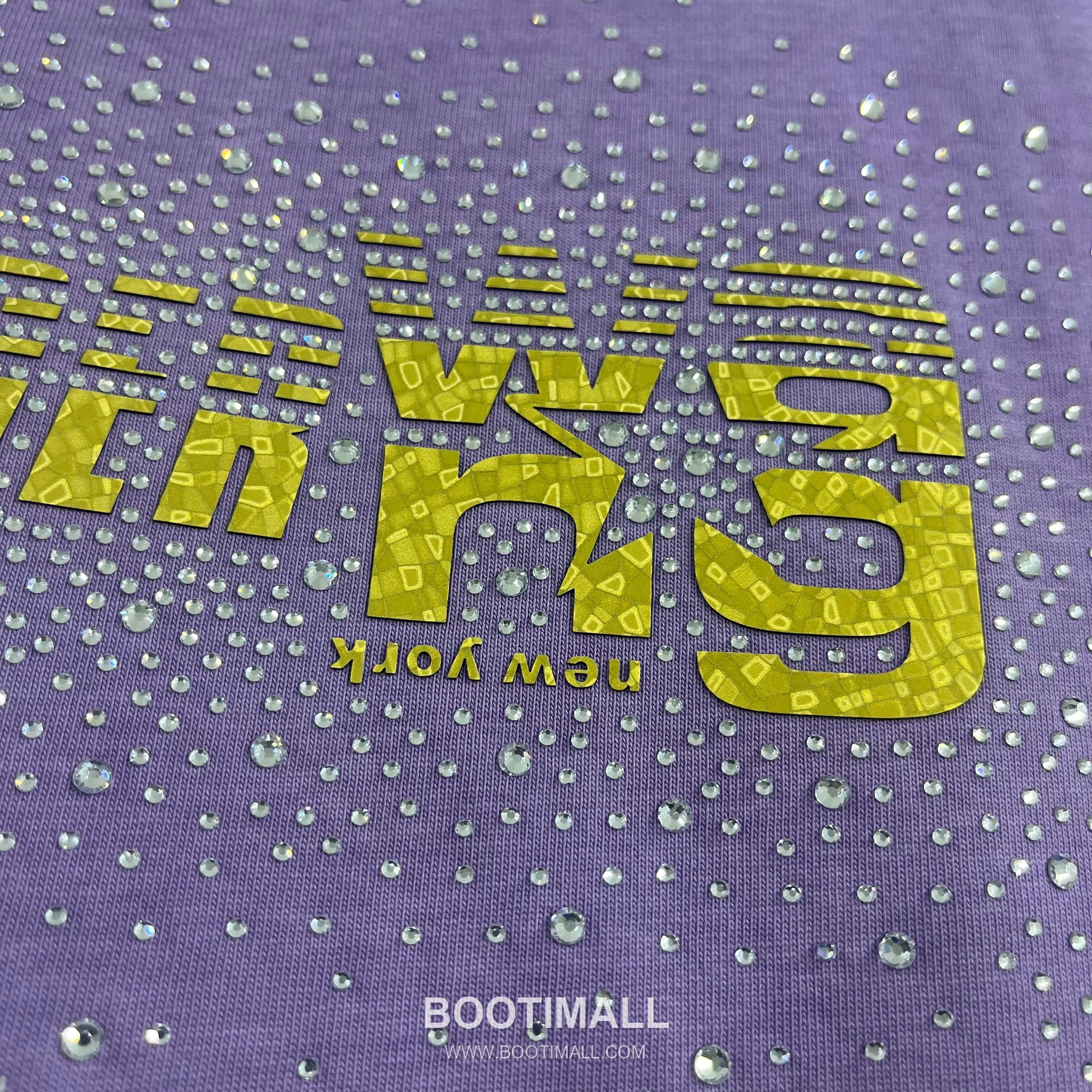 Alexander Wang 2026 S/S Cotton Distressed Washed Crystal Silicone Logo T-Shirt 알렉산더왕 2026SS 코튼 디스트로이드 워싱 크리스탈 실리콘 로고 티셔츠 12