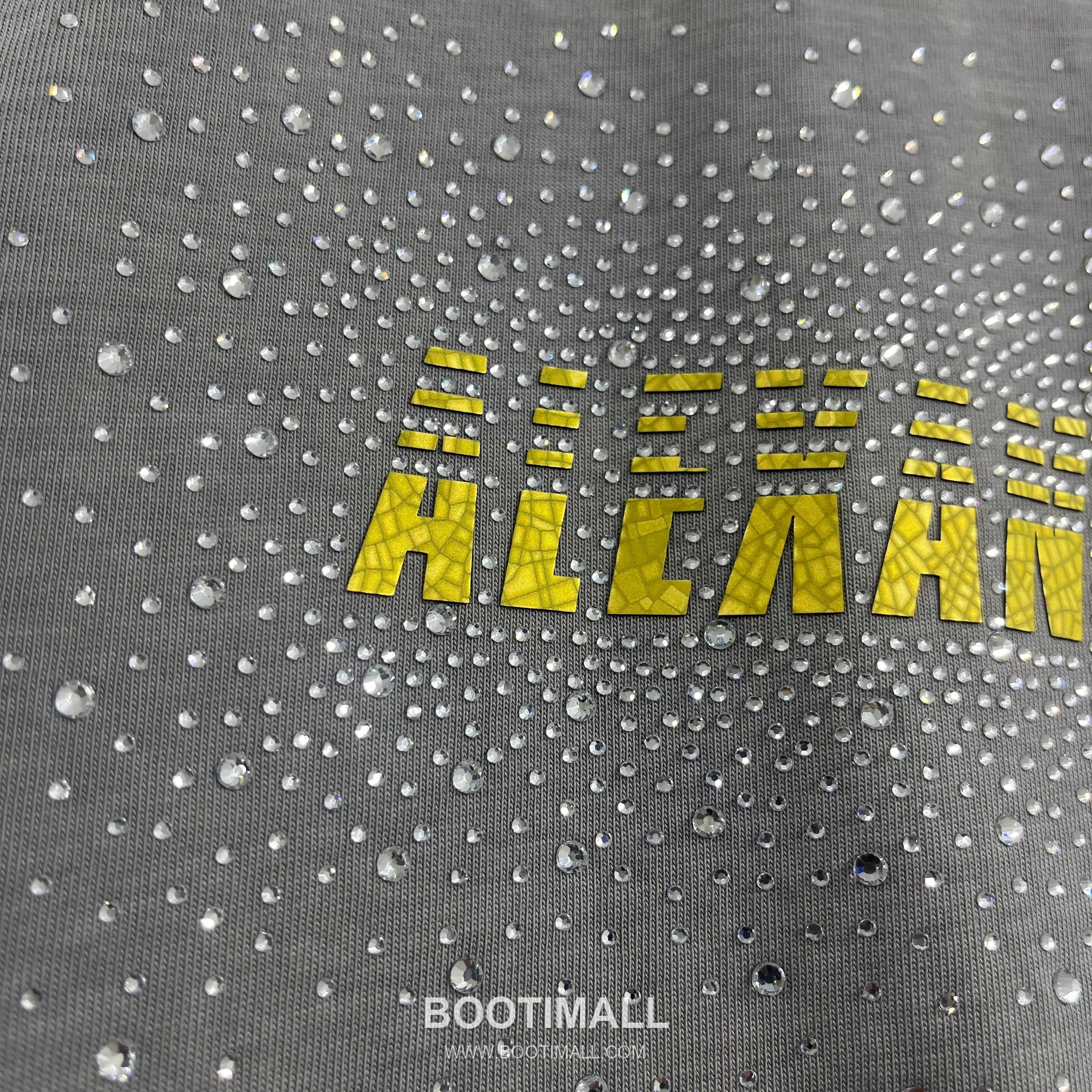 Alexander Wang 2026 S/S Cotton Distressed Washed Crystal Silicone Logo T-Shirt 알렉산더왕 2026SS 코튼 디스트로이드 워싱 크리스탈 실리콘 로고 티셔츠 4