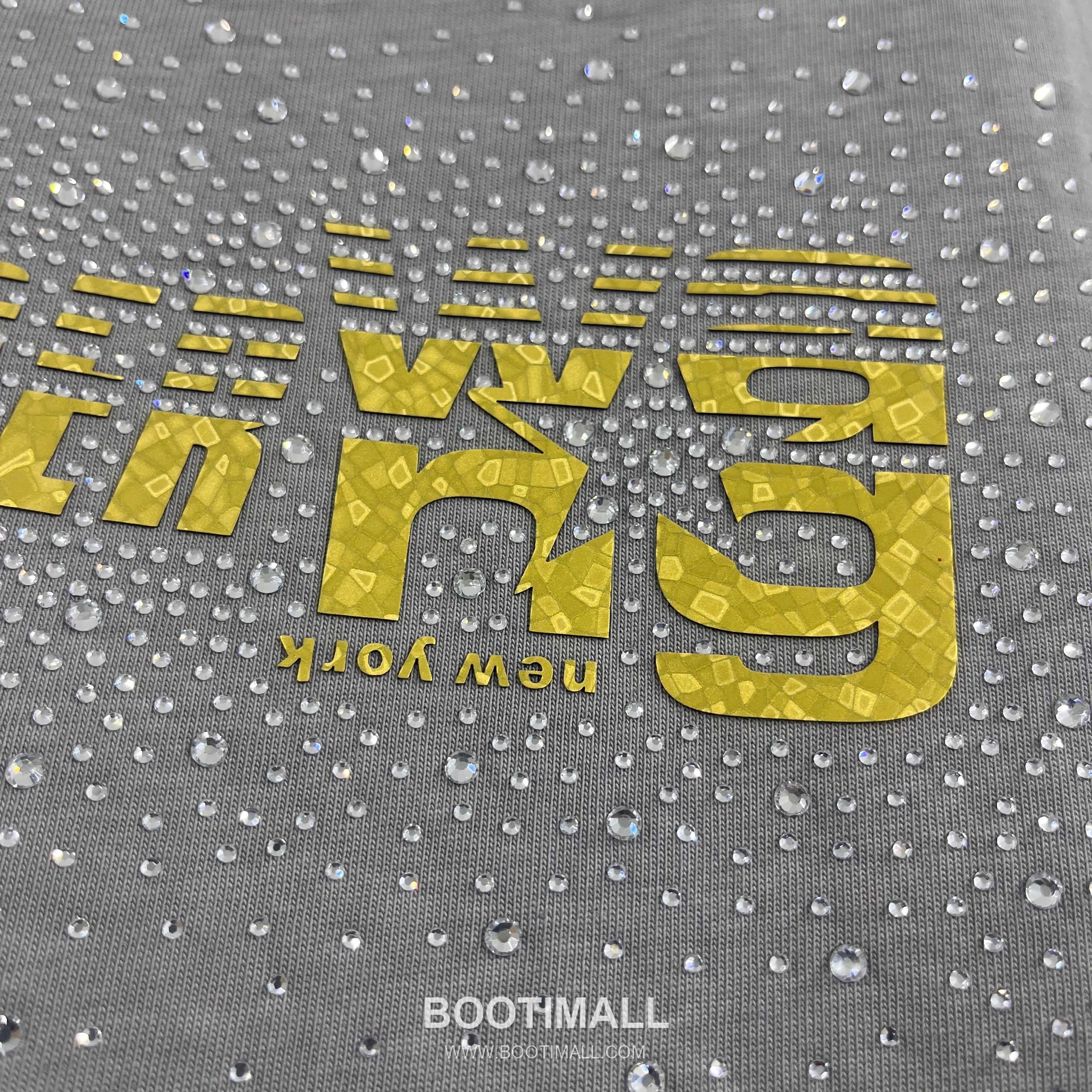 Alexander Wang 2026 S/S Cotton Distressed Washed Crystal Silicone Logo T-Shirt 알렉산더왕 2026SS 코튼 디스트로이드 워싱 크리스탈 실리콘 로고 티셔츠 5