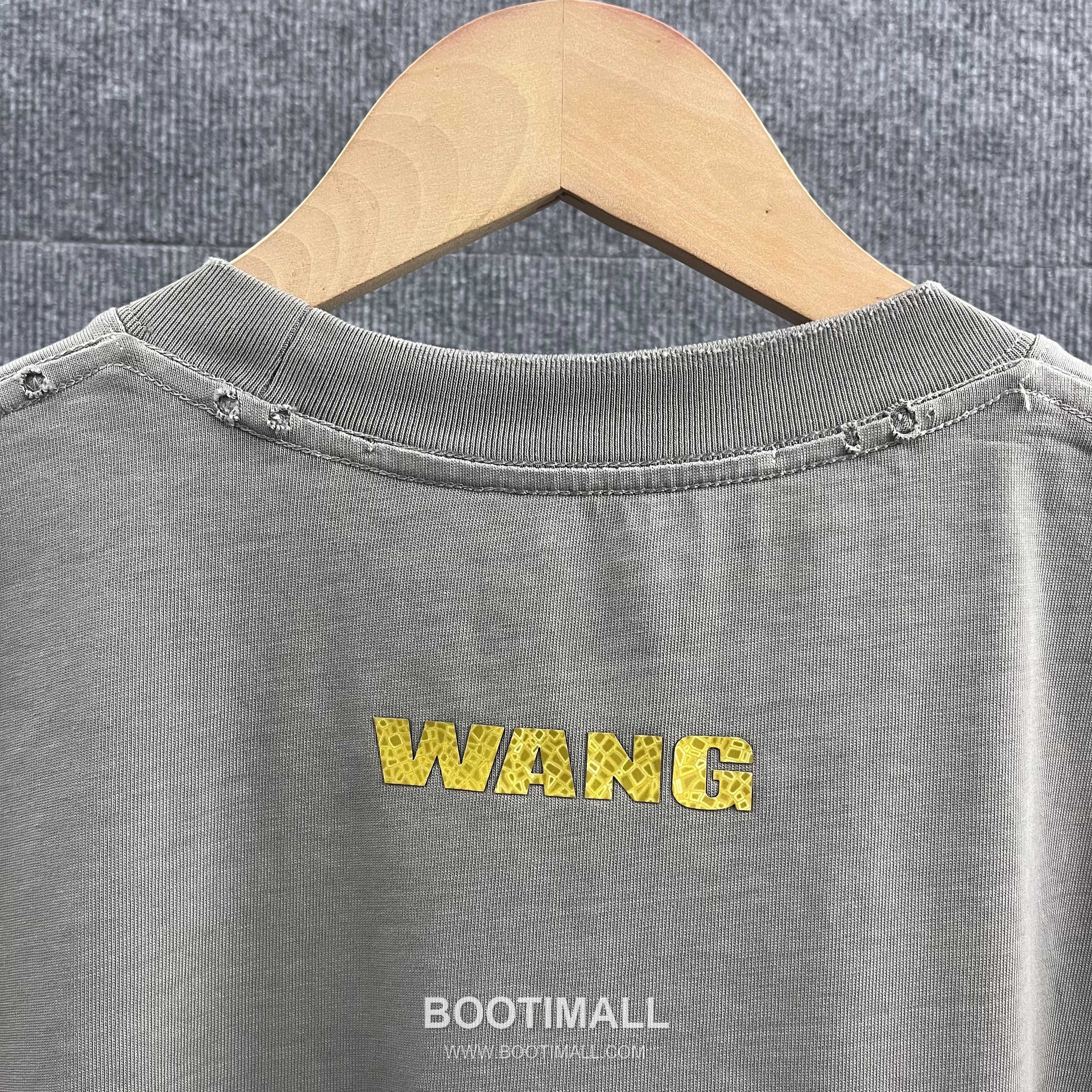 Alexander Wang 2026 S/S Cotton Distressed Washed Crystal Silicone Logo T-Shirt 알렉산더왕 2026SS 코튼 디스트로이드 워싱 크리스탈 실리콘 로고 티셔츠 13