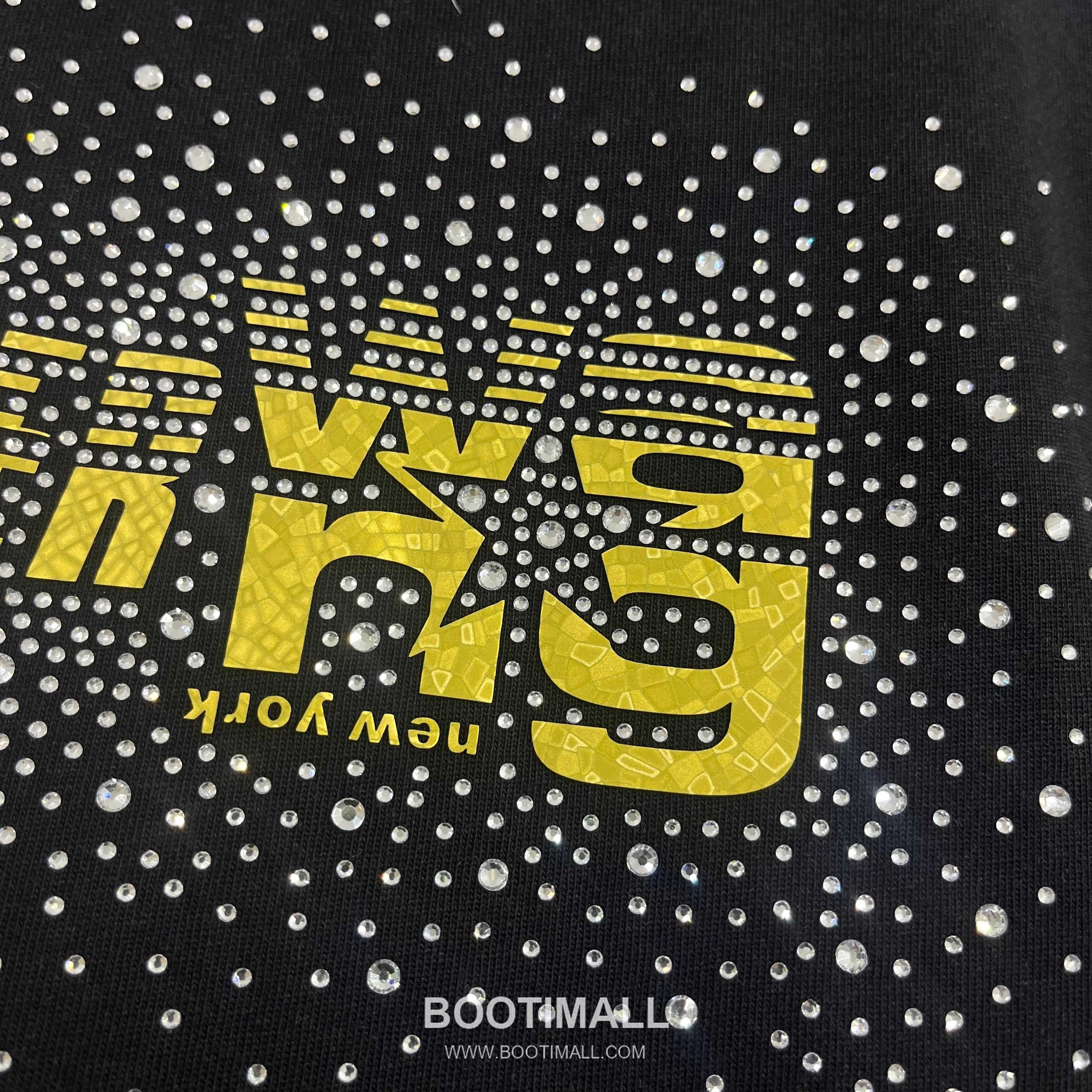 Alexander Wang 2026 S/S Cotton Distressed Washed Crystal Silicone Logo T-Shirt 알렉산더왕 2026SS 코튼 디스트로이드 워싱 크리스탈 실리콘 로고 티셔츠 5