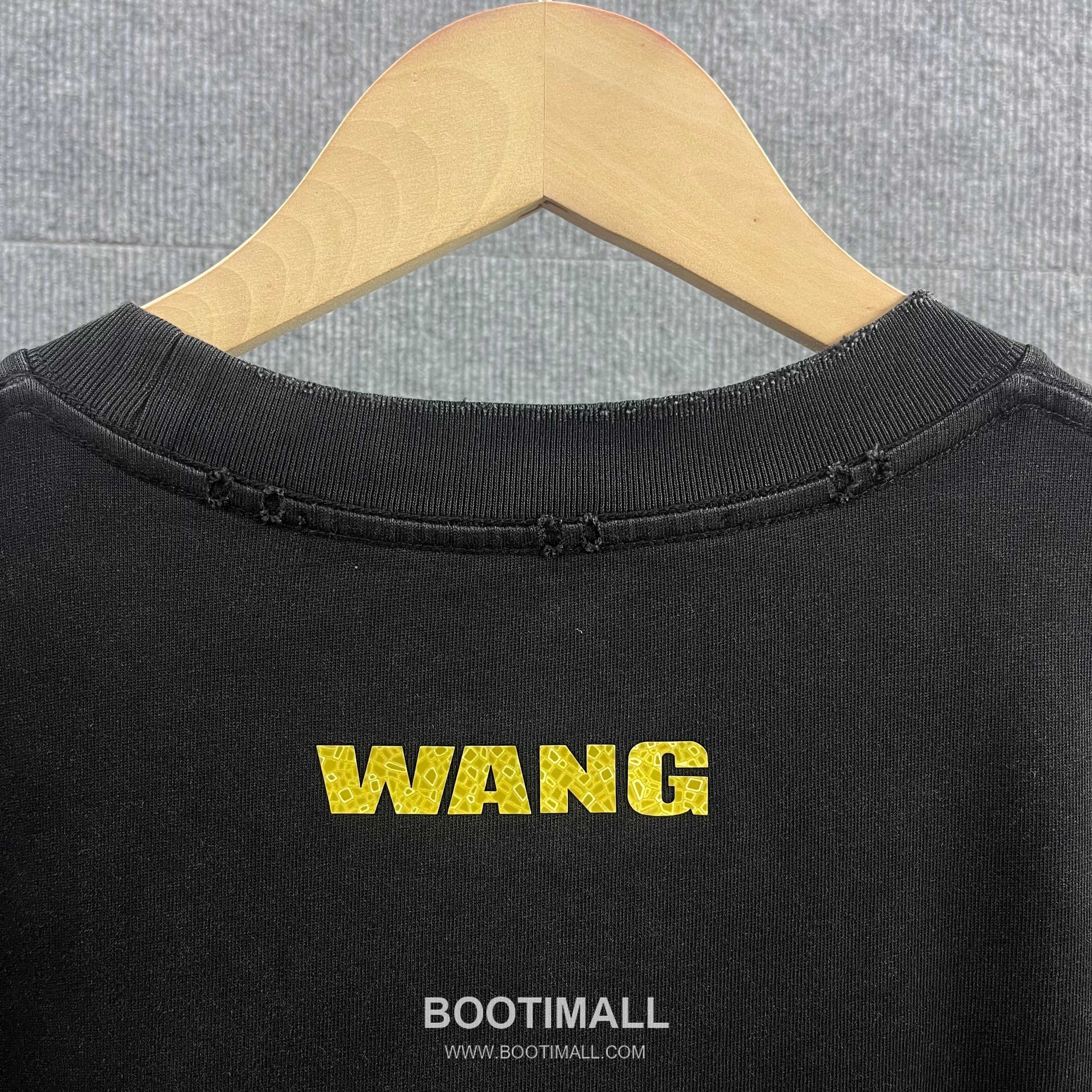 Alexander Wang 2026 S/S Cotton Distressed Washed Crystal Silicone Logo T-Shirt 알렉산더왕 2026SS 코튼 디스트로이드 워싱 크리스탈 실리콘 로고 티셔츠 13
