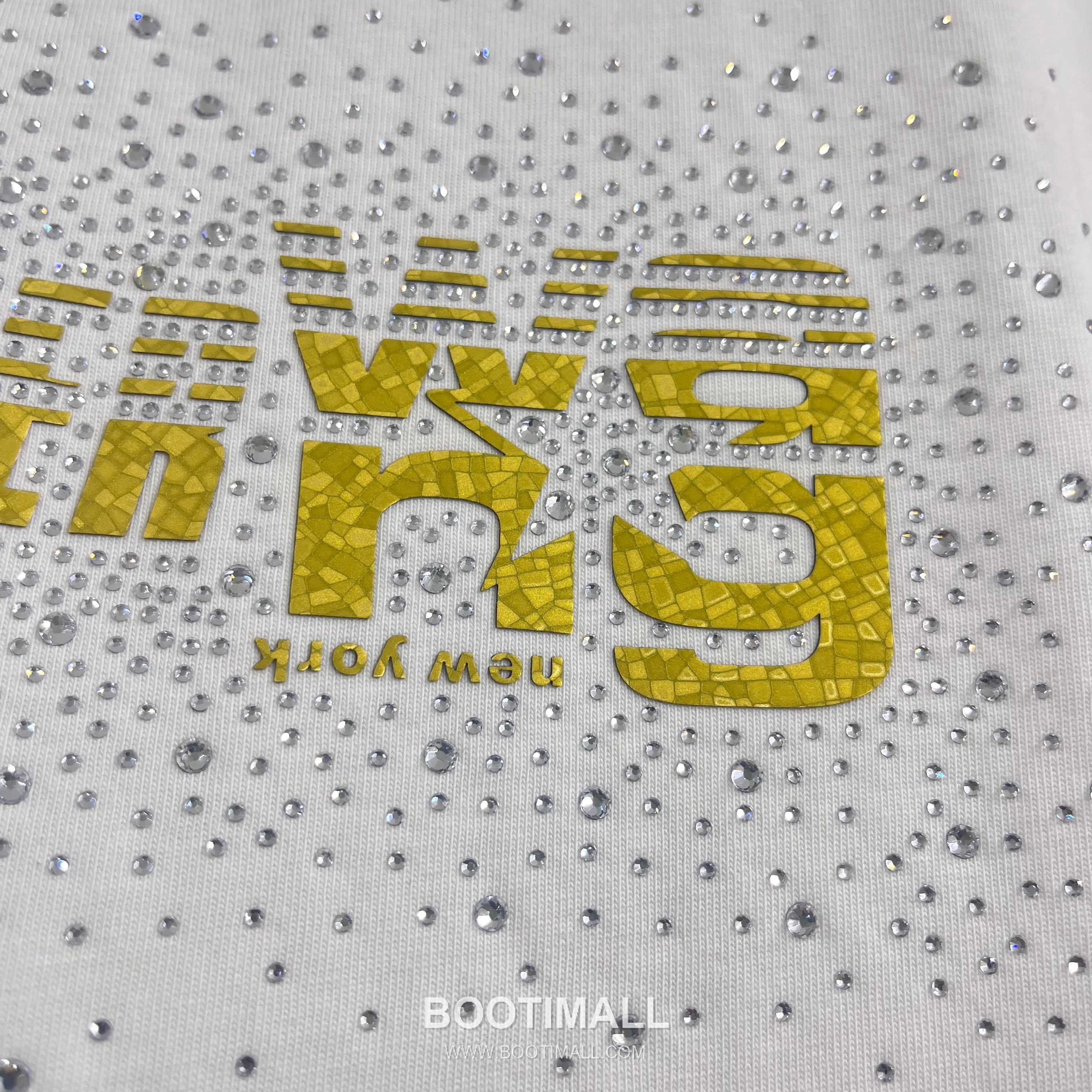 Alexander Wang 2026 S/S Cotton Distressed Washed Crystal Silicone Logo T-Shirt 알렉산더왕 2026SS 코튼 디스트로이드 워싱 크리스탈 실리콘 로고 티셔츠 12