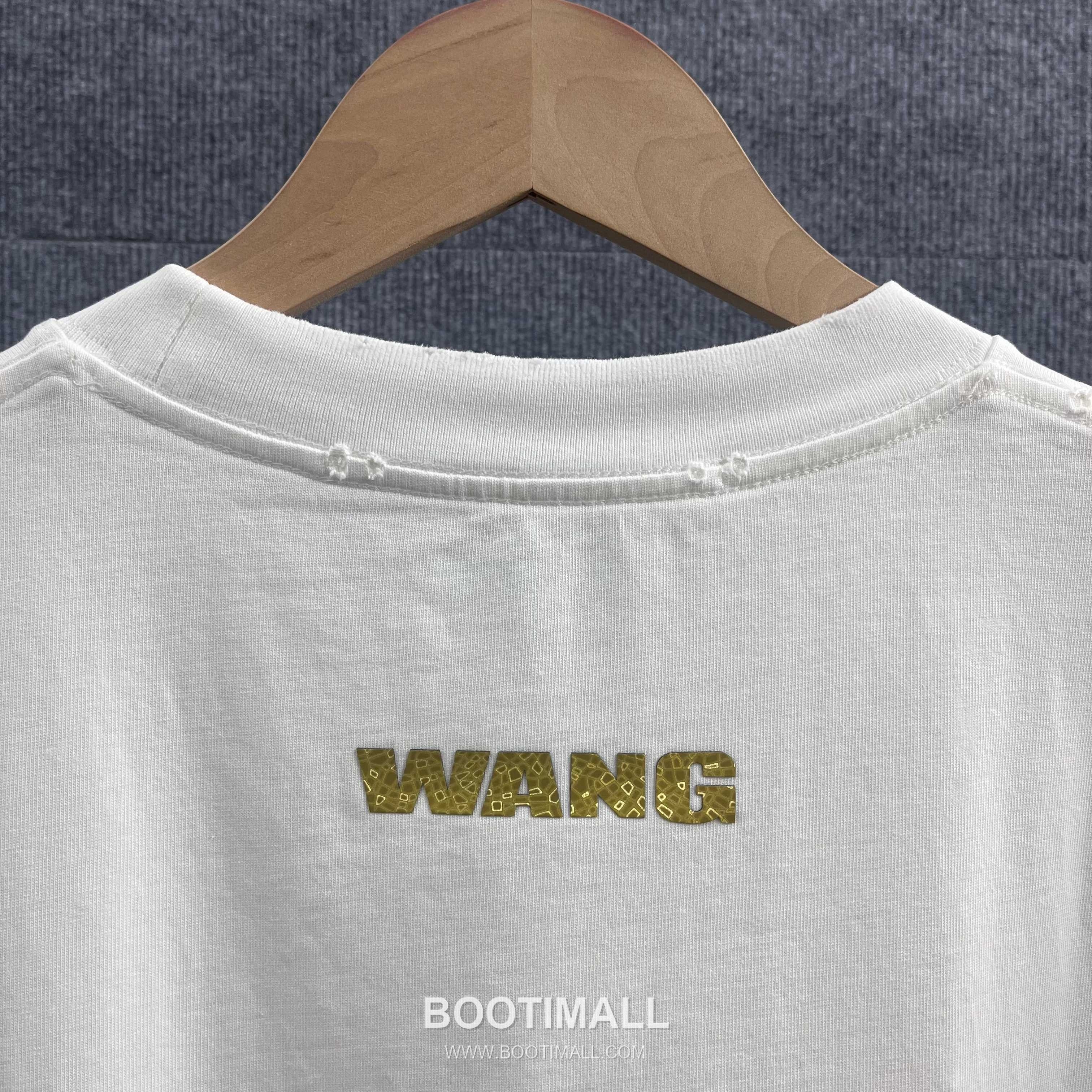 Alexander Wang 2026 S/S Cotton Distressed Washed Crystal Silicone Logo T-Shirt 알렉산더왕 2026SS 코튼 디스트로이드 워싱 크리스탈 실리콘 로고 티셔츠 13