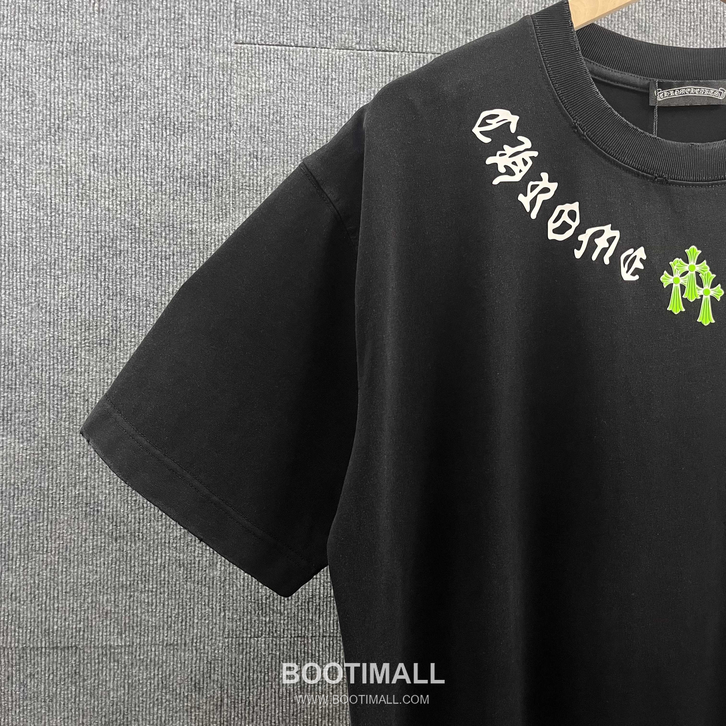 Chrome Hearts 2026 S/S Cotton Distressed Washed Cross Silicone Logo T-Shirt 크롬하츠 2026SS 코튼 디스트로이드 워싱 크로스 실리콘 로고 티셔츠 5