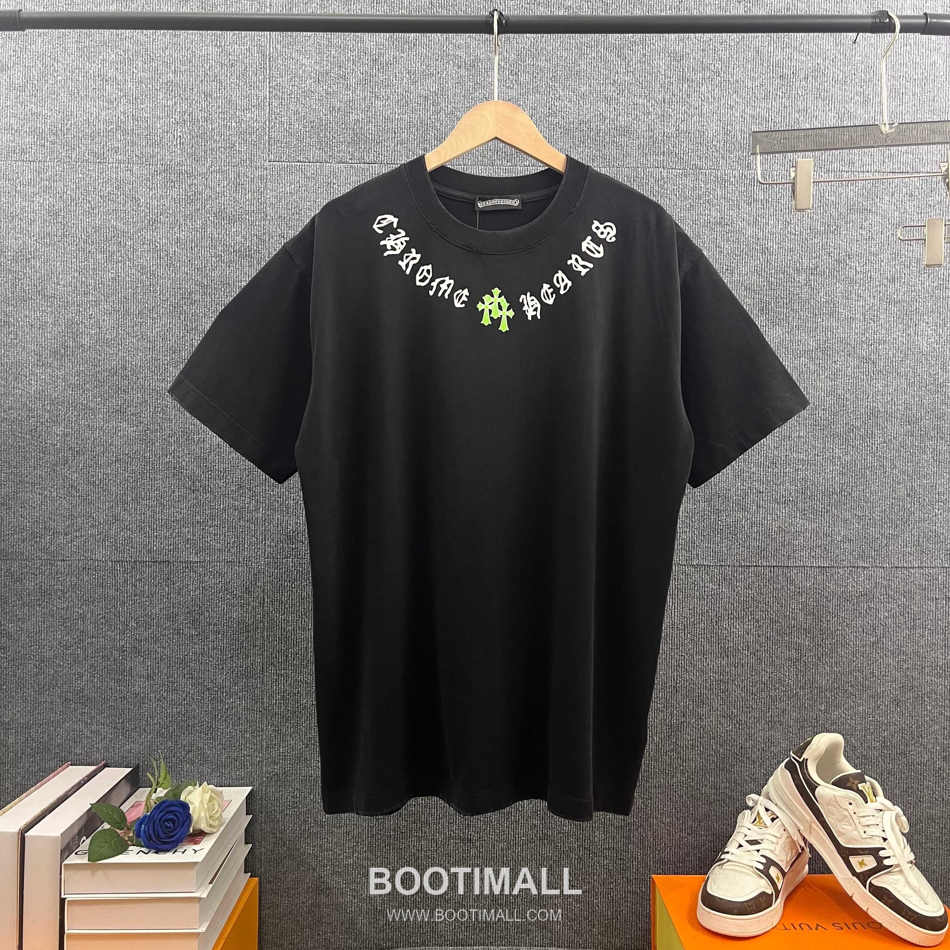 Chrome Hearts 2026 S/S Cotton Distressed Washed Cross Silicone Logo T-Shirt 크롬하츠 2026SS 코튼 디스트로이드 워싱 크로스 실리콘 로고 티셔츠 14