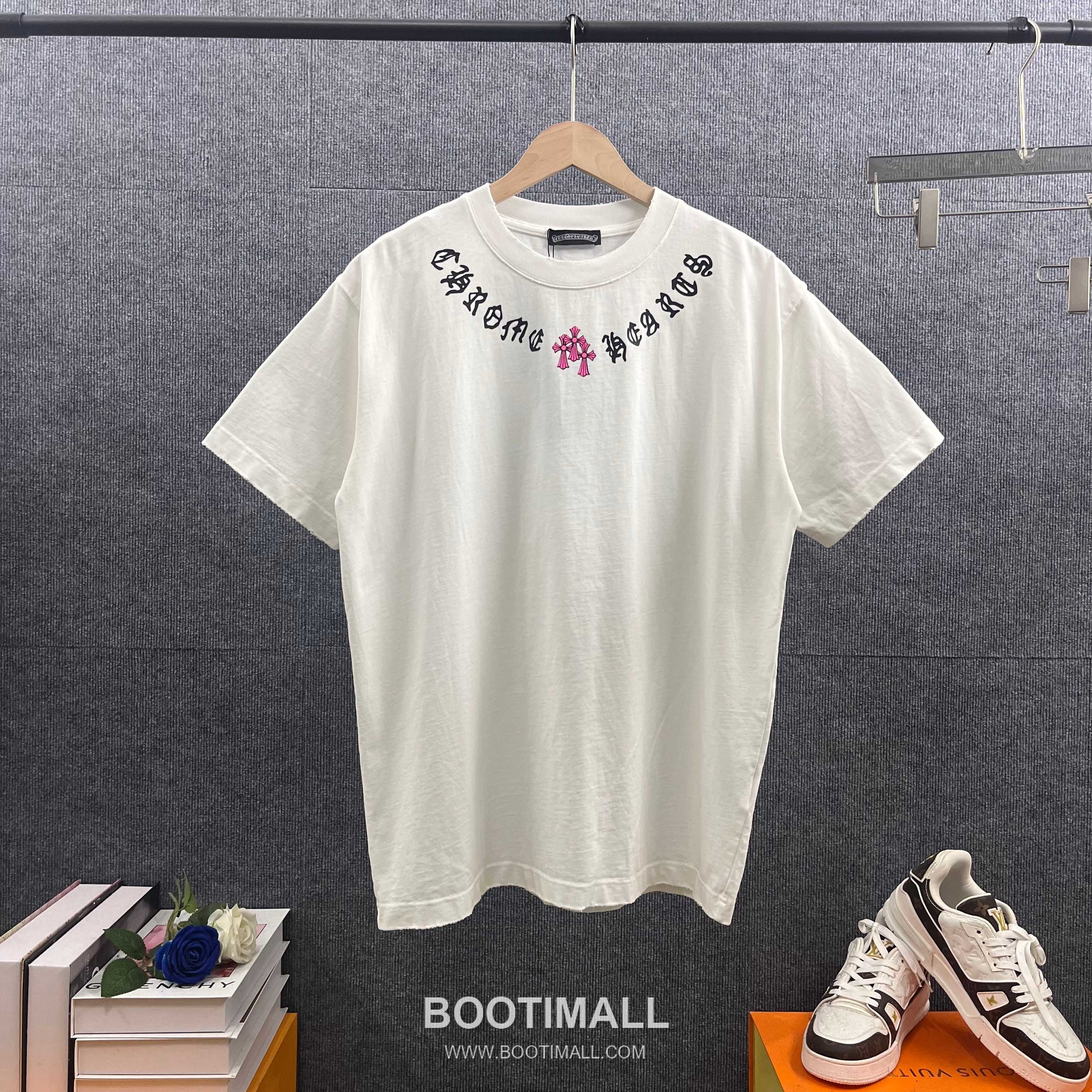 Chrome Hearts 2026 S/S Cotton Distressed Washed Cross Silicone Logo T-Shirt 크롬하츠 2026SS 코튼 디스트로이드 워싱 크로스 실리콘 로고 티셔츠 15