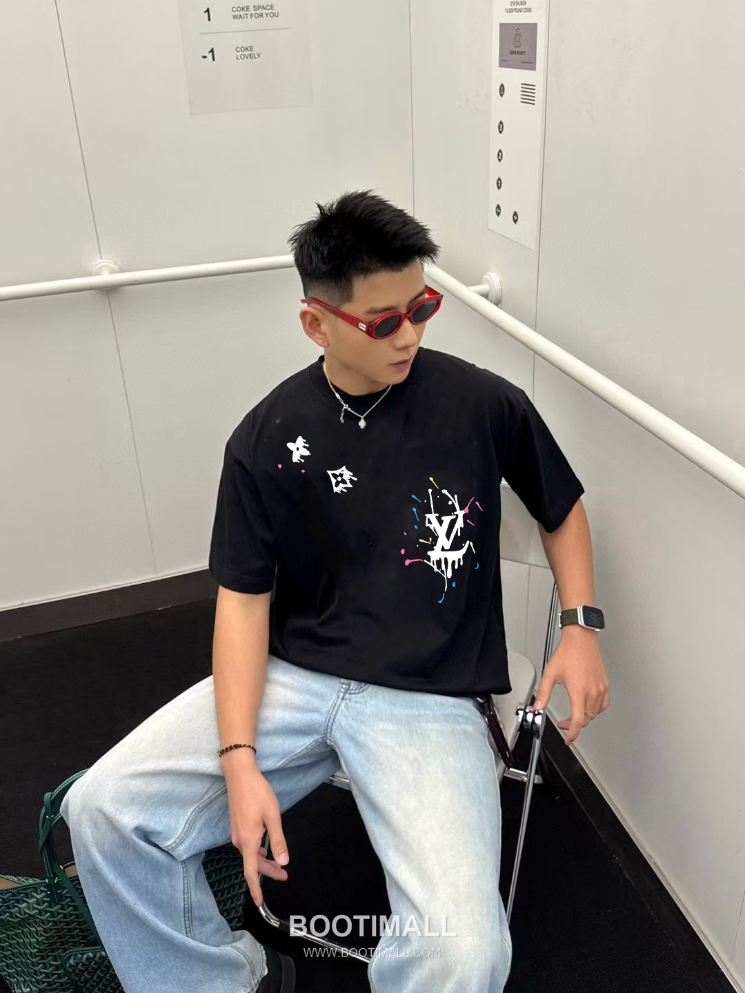 Louis Vuitton 2026 S/S Cotton Letter Logo Print T-Shirt 루이비통 2026SS 코튼 레터 로고 프린트 티셔츠 2