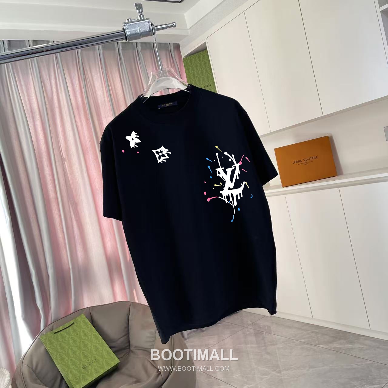 Louis Vuitton 2026 S/S Cotton Letter Logo Print T-Shirt 루이비통 2026SS 코튼 레터 로고 프린트 티셔츠 5