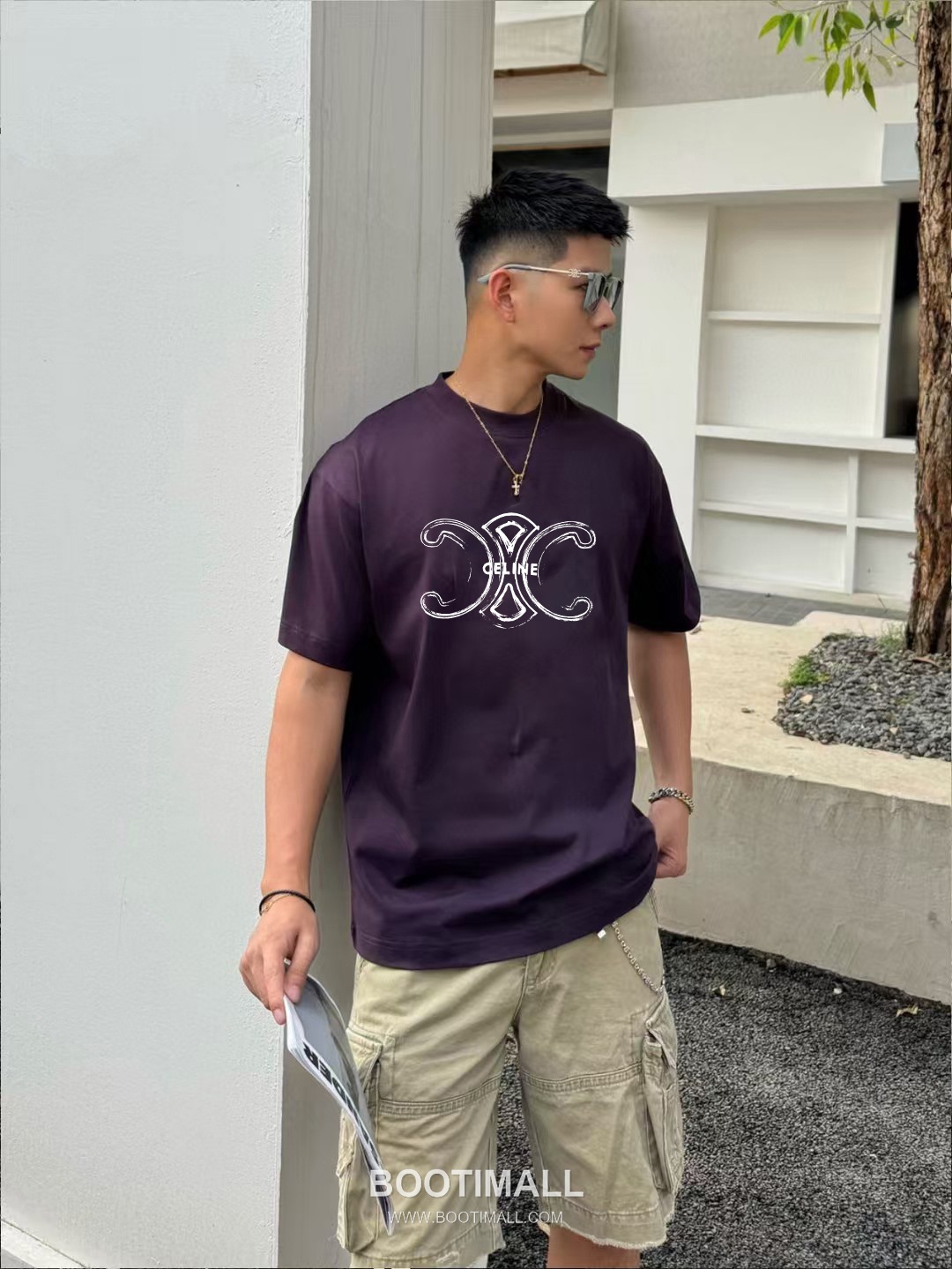 Celine 2026 S/S Cotton Letter Logo Print T-Shirt 셀린느 2026SS 코튼 레터 로고 프린트 티셔츠 2