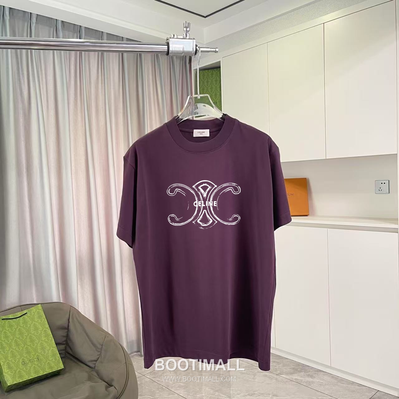 Celine 2026 S/S Cotton Letter Logo Print T-Shirt 셀린느 2026SS 코튼 레터 로고 프린트 티셔츠 4