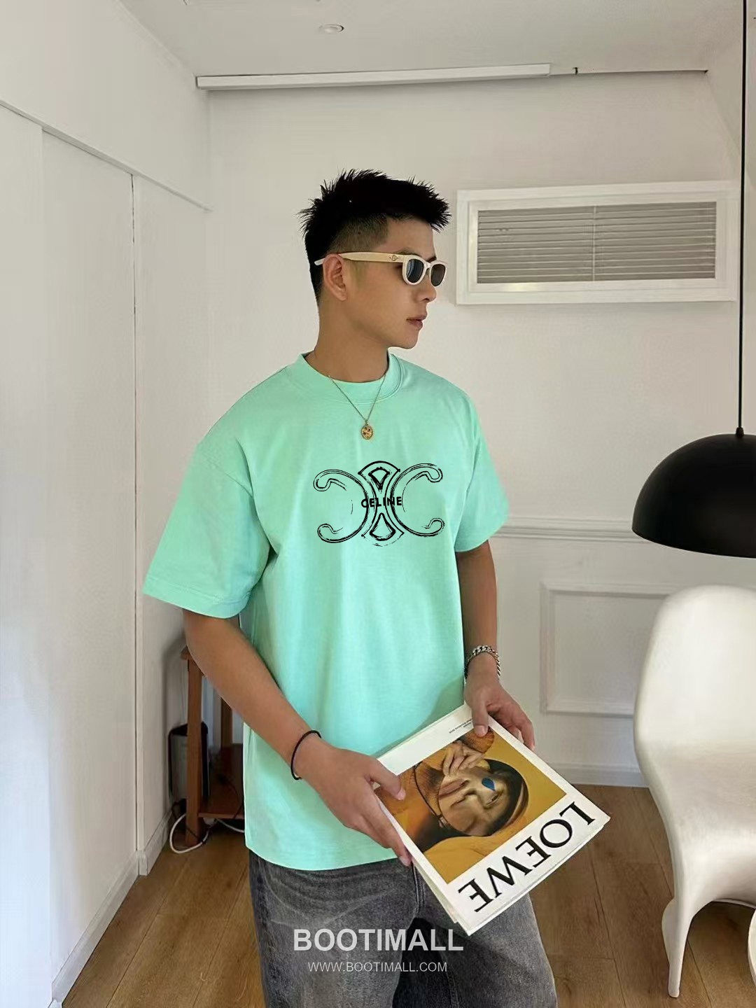 Celine 2026 S/S Cotton Letter Logo Print T-Shirt 셀린느 2026SS 코튼 레터 로고 프린트 티셔츠 1