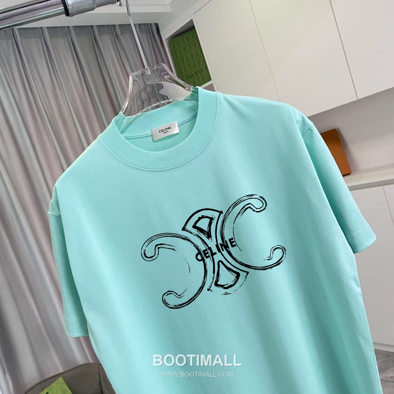 Celine 2026 S/S Cotton Letter Logo Print T-Shirt 셀린느 2026SS 코튼 레터 로고 프린트 티셔츠 6