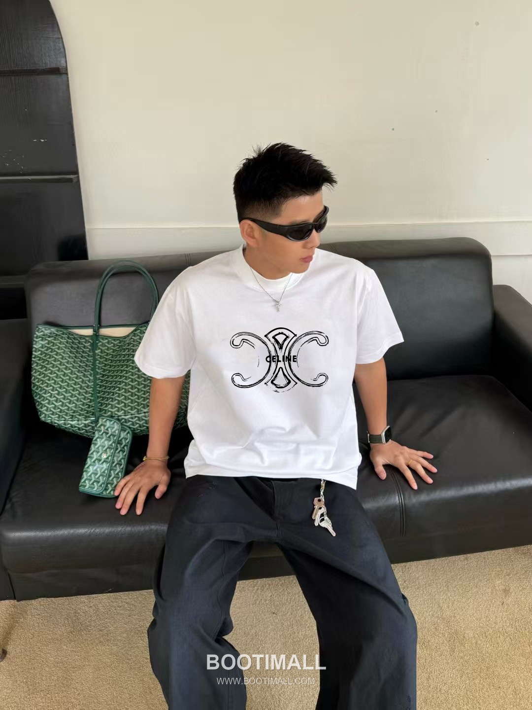 Celine 2026 S/S Cotton Letter Logo Print T-Shirt 셀린느 2026SS 코튼 레터 로고 프린트 티셔츠 1