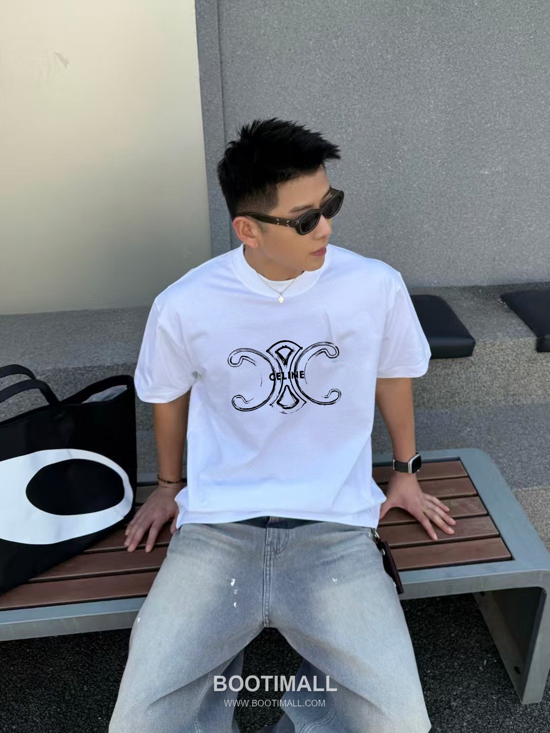 Celine 2026 S/S Cotton Letter Logo Print T-Shirt 셀린느 2026SS 코튼 레터 로고 프린트 티셔츠 2