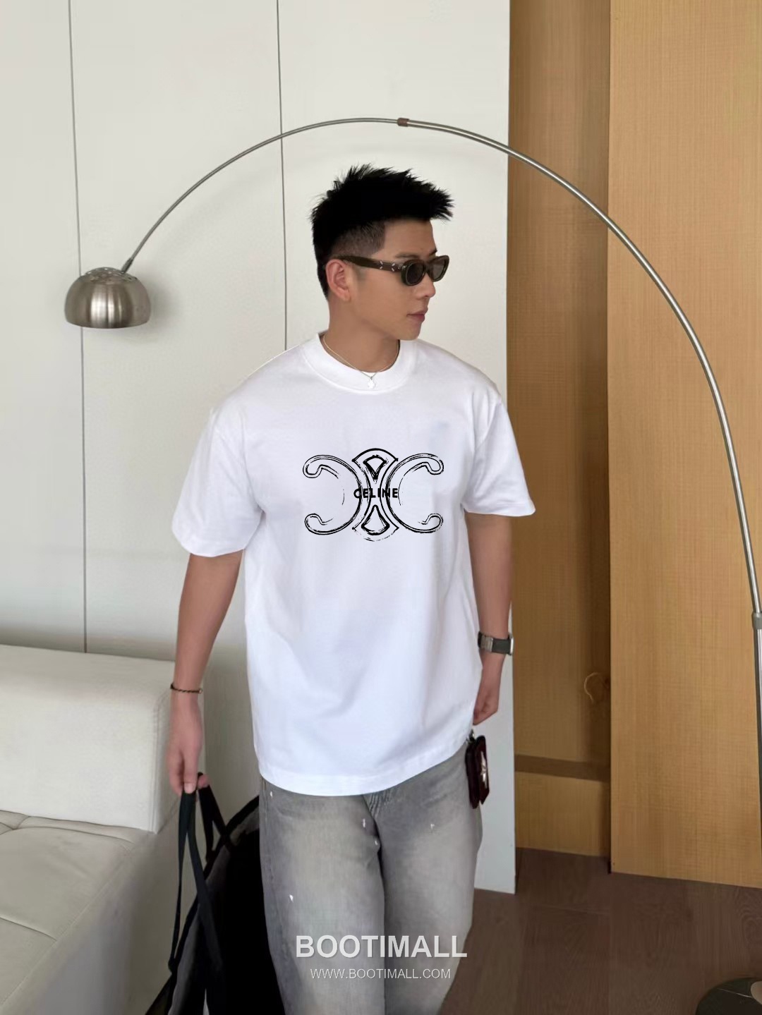 Celine 2026 S/S Cotton Letter Logo Print T-Shirt 셀린느 2026SS 코튼 레터 로고 프린트 티셔츠 3