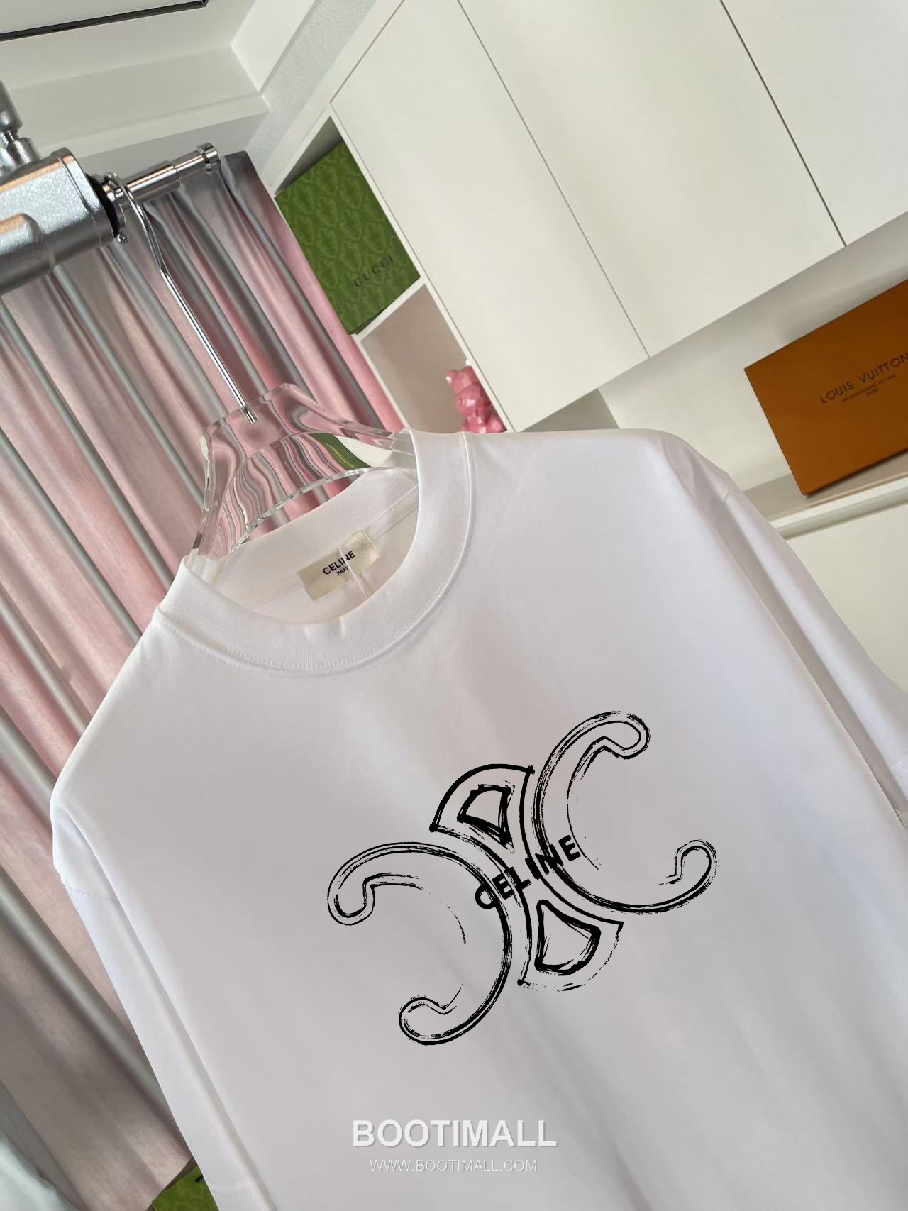 Celine 2026 S/S Cotton Letter Logo Print T-Shirt 셀린느 2026SS 코튼 레터 로고 프린트 티셔츠 6