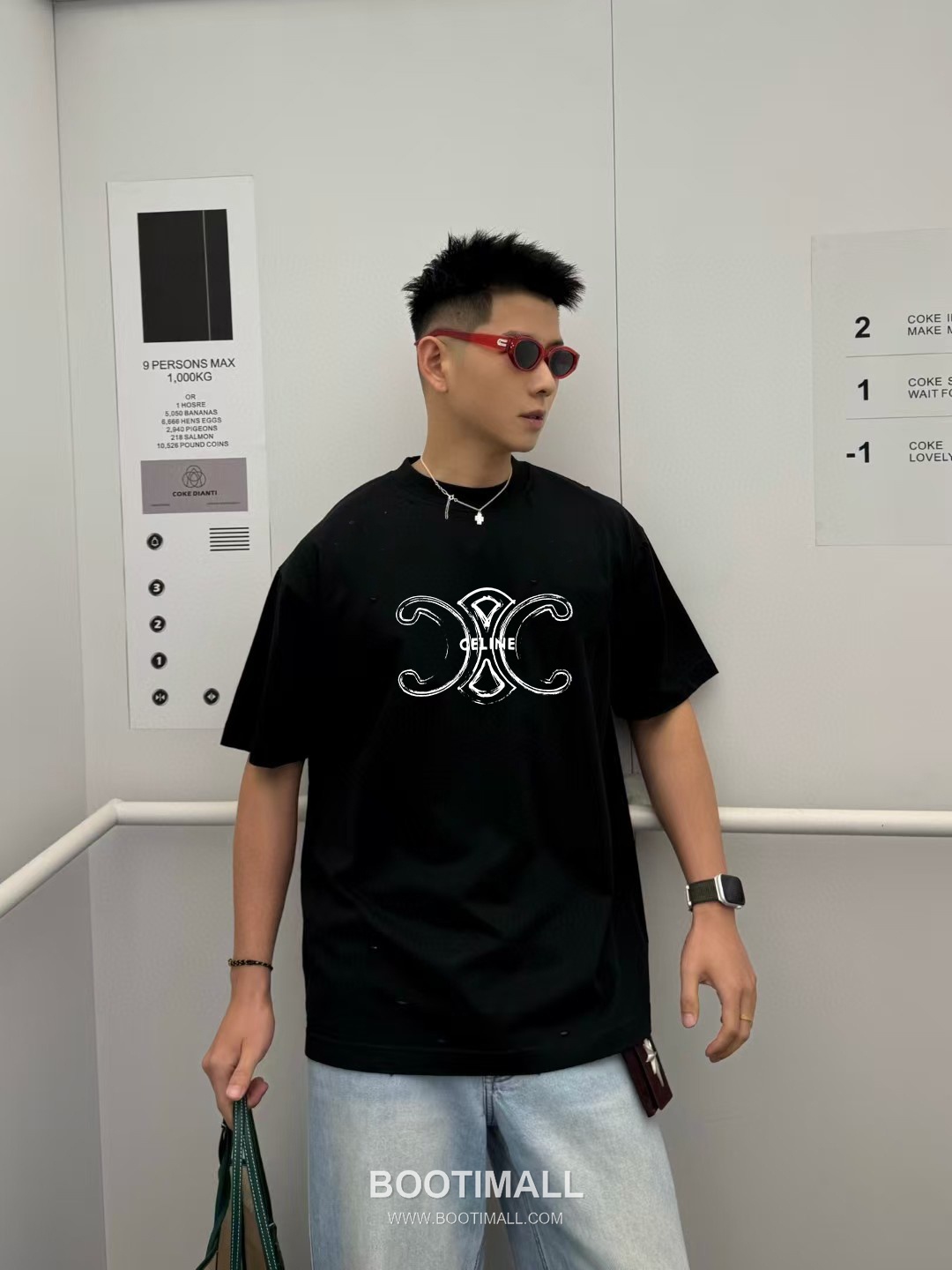 Celine 2026 S/S Cotton Letter Logo Print T-Shirt 셀린느 2026SS 코튼 레터 로고 프린트 티셔츠 3