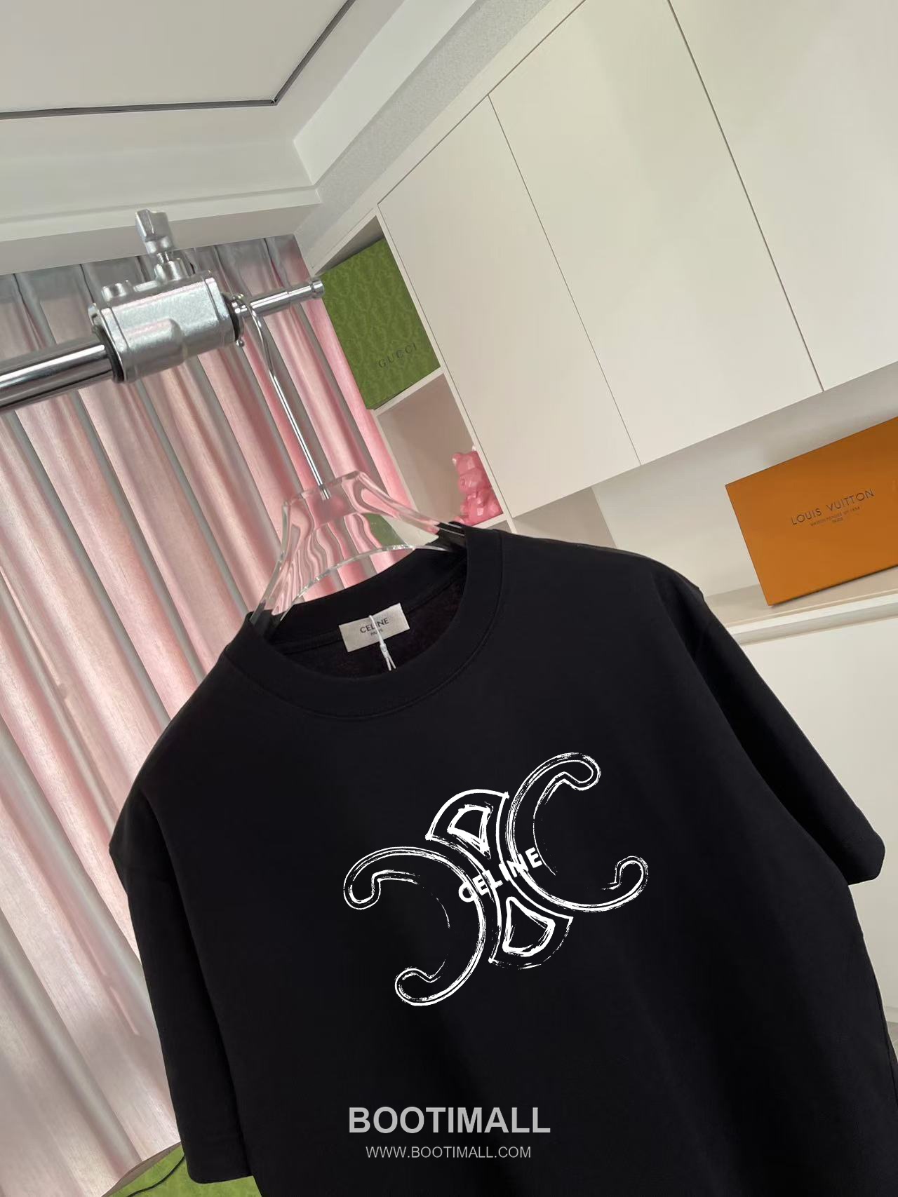 Celine 2026 S/S Cotton Letter Logo Print T-Shirt 셀린느 2026SS 코튼 레터 로고 프린트 티셔츠 6