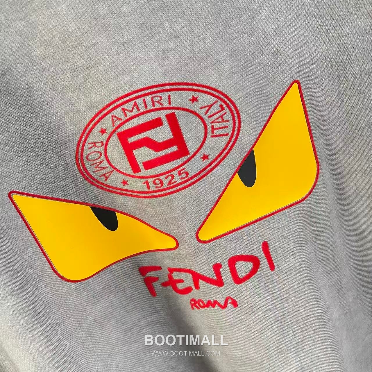 Fendi 2026 S/S Cotton Distressed Washed Flock Logo T-Shirt 펜디 2026SS 코튼 디스트로이드 워싱 플록 로고 티셔츠 5