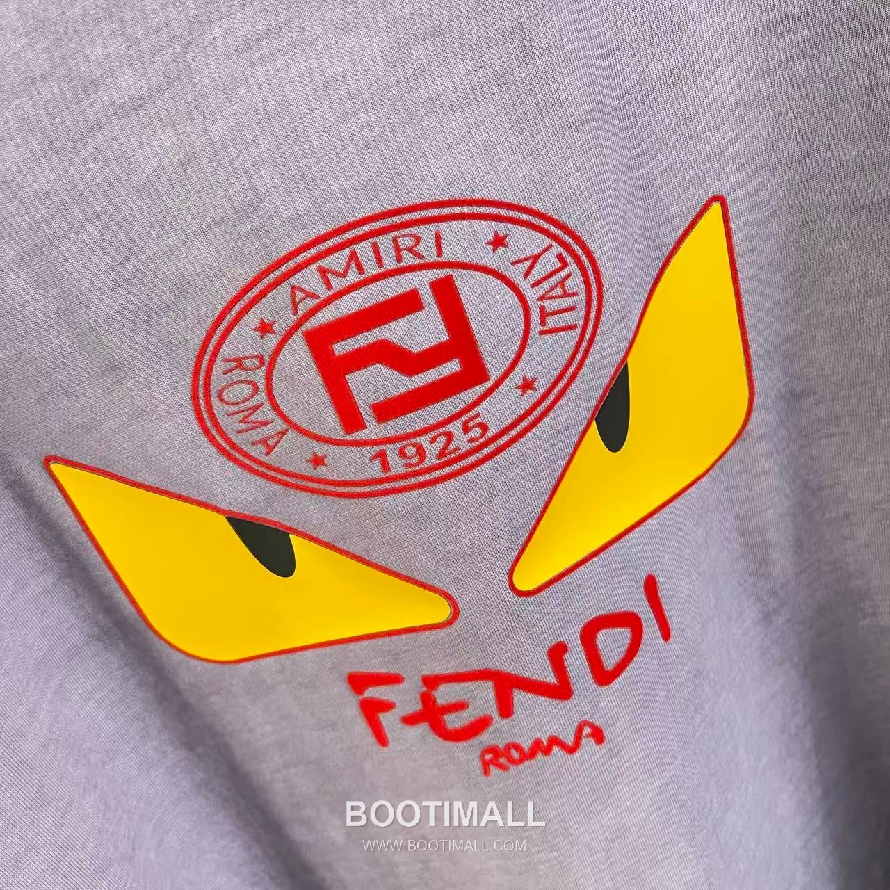 Fendi 2026 S/S Cotton Distressed Washed Flock Logo T-Shirt 펜디 2026SS 코튼 디스트로이드 워싱 플록 로고 티셔츠 5