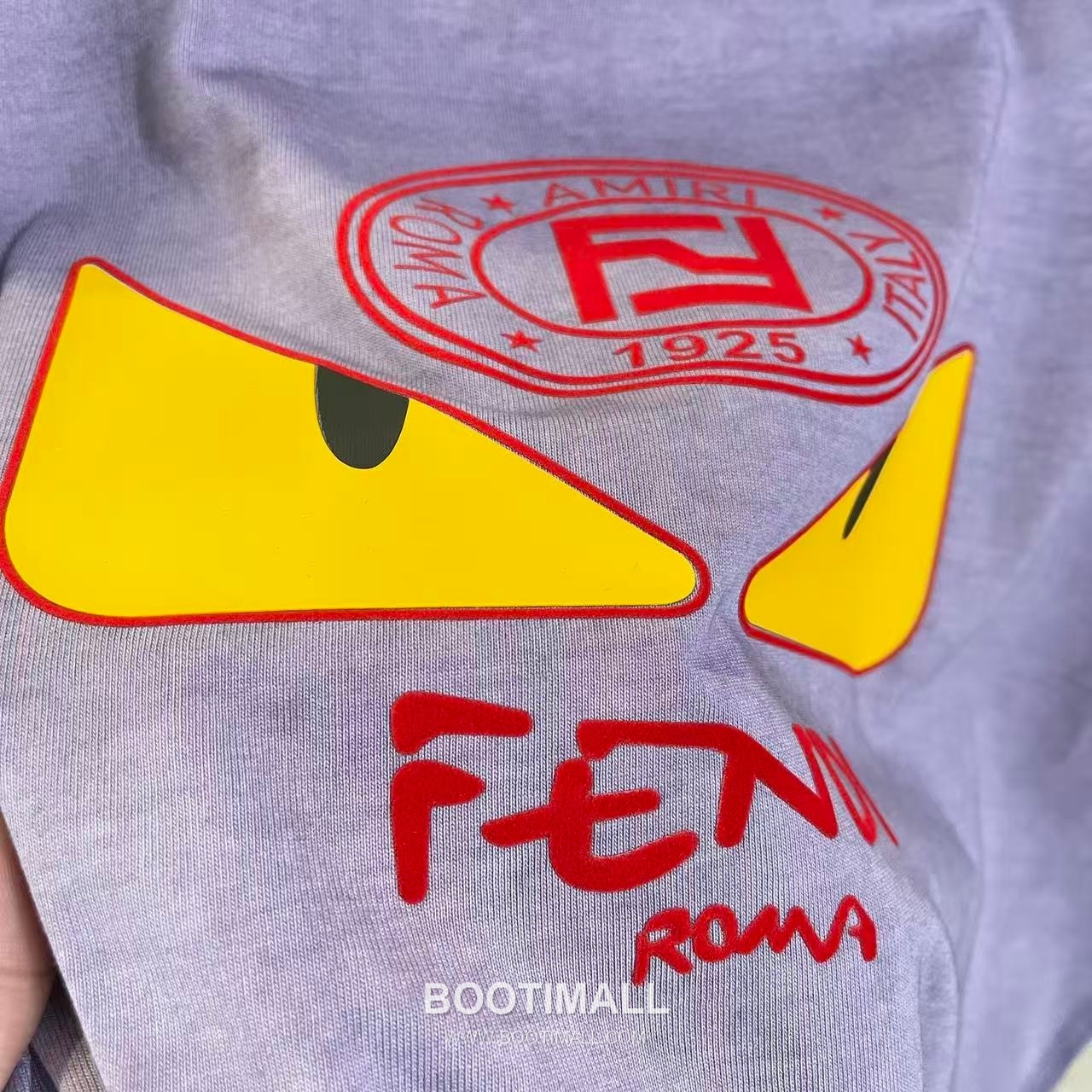 Fendi 2026 S/S Cotton Distressed Washed Flock Logo T-Shirt 펜디 2026SS 코튼 디스트로이드 워싱 플록 로고 티셔츠 6