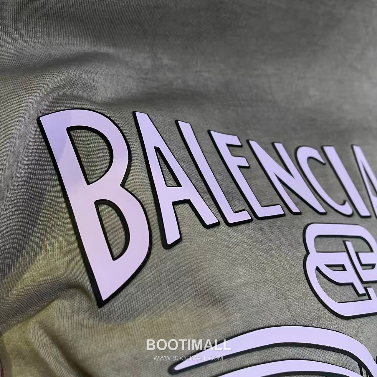 Balenciaga 2026 S/S Cotton Distressed Washed Silicone Logo T-Shirt 발렌시아가 2026SS 코튼 디스트로이드 워싱 실리콘 로고 티셔츠 8